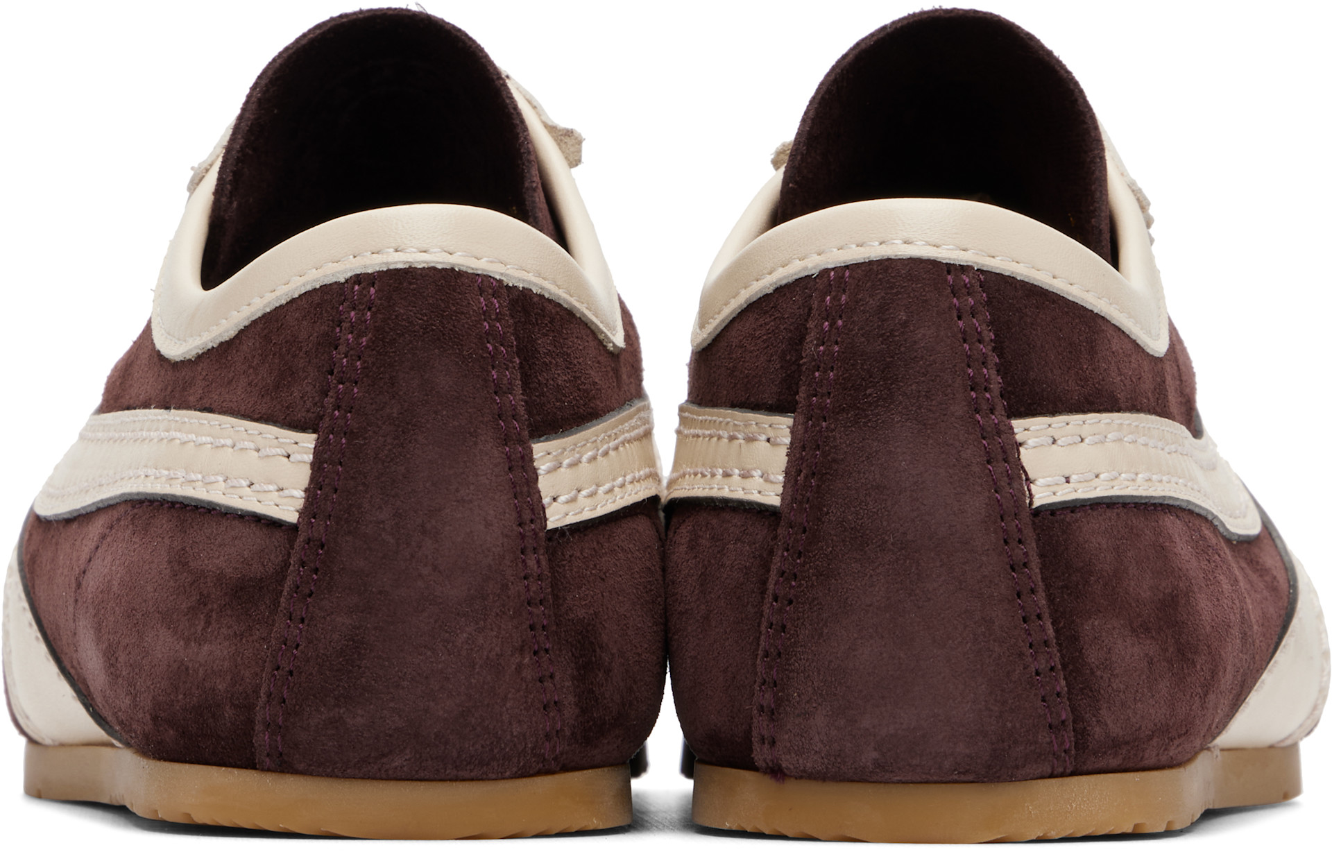 Dries Van Noten - Baskets bourgogne en suède