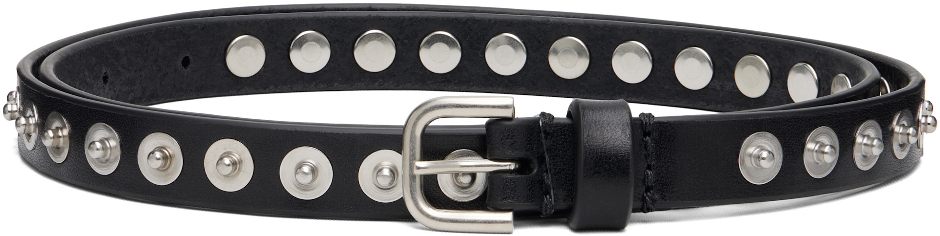 Dries Van Noten - Black Leather Belt