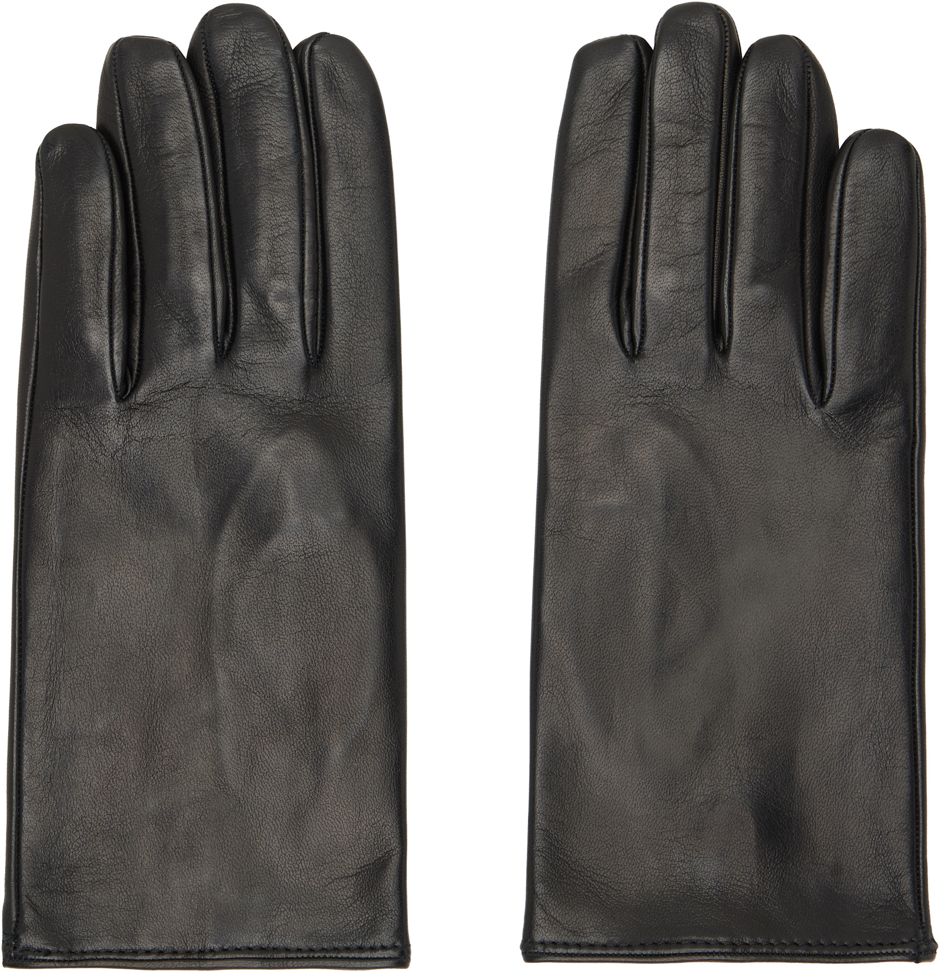 Dries Van Noten - Black Leather Gloves