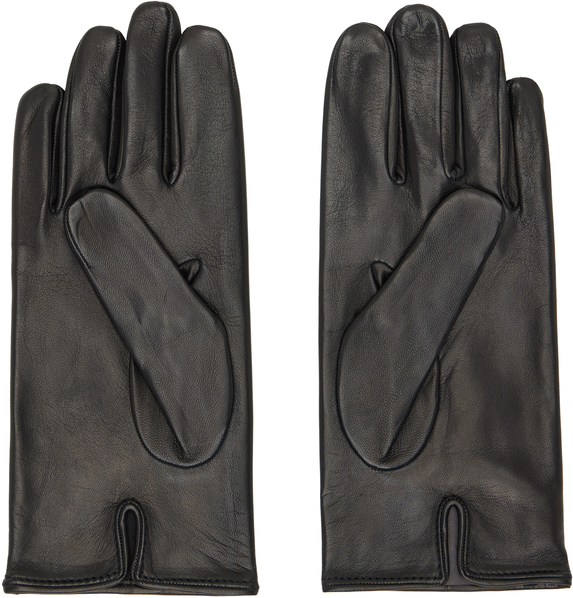 Dries Van Noten - Black Leather Gloves