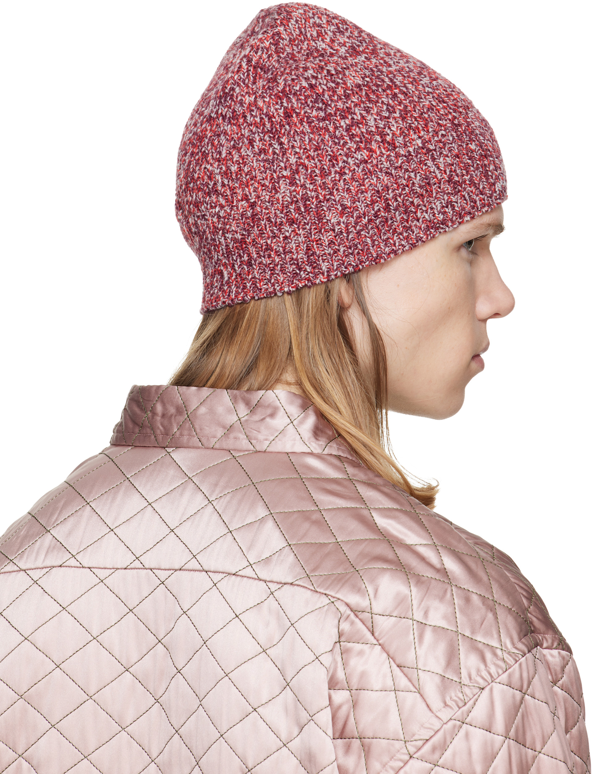 Dries Van Noten - Red Embroidered Beanie
