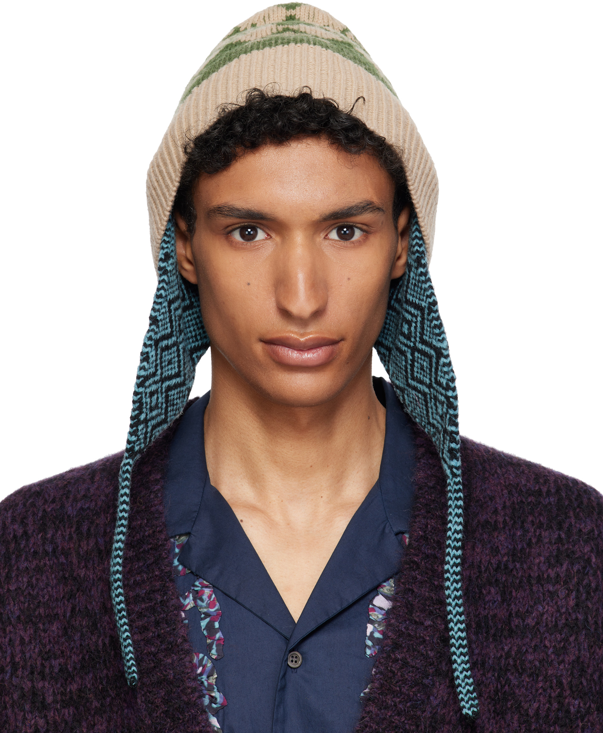 Dries Van Noten - Multicolor Jacquard Wool Beanie