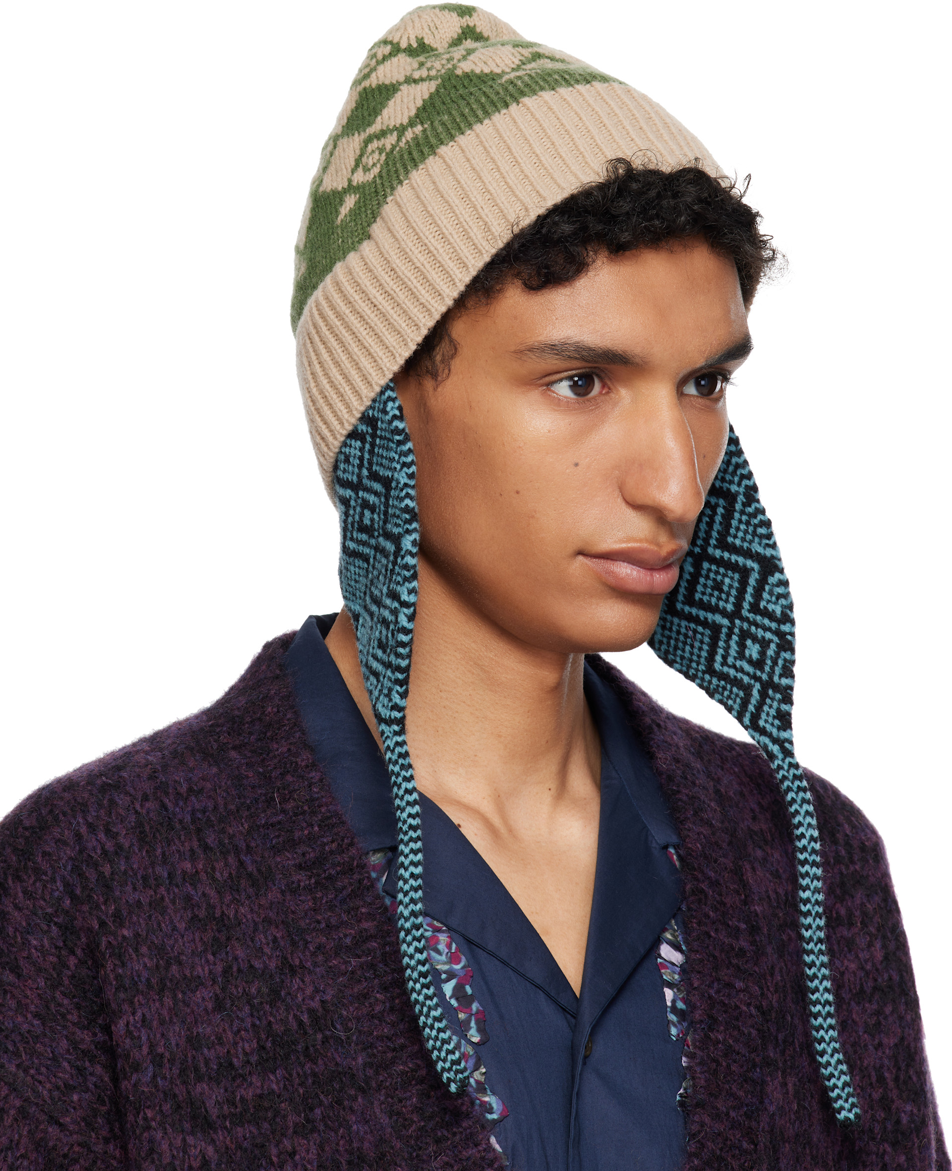Dries Van Noten - Multicolor Jacquard Wool Beanie