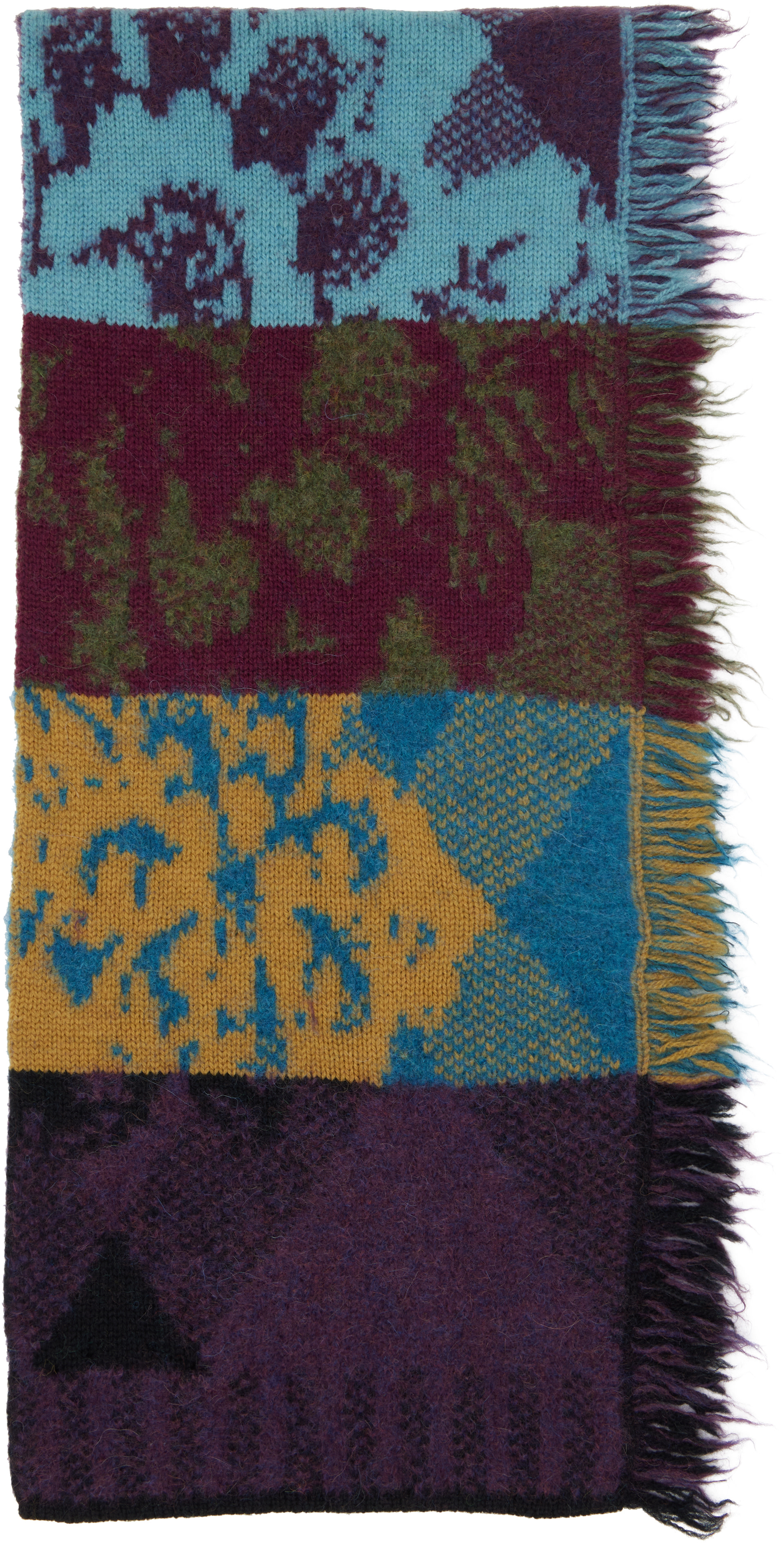 Dries Van Noten - Multicolor Long Wool Scarf