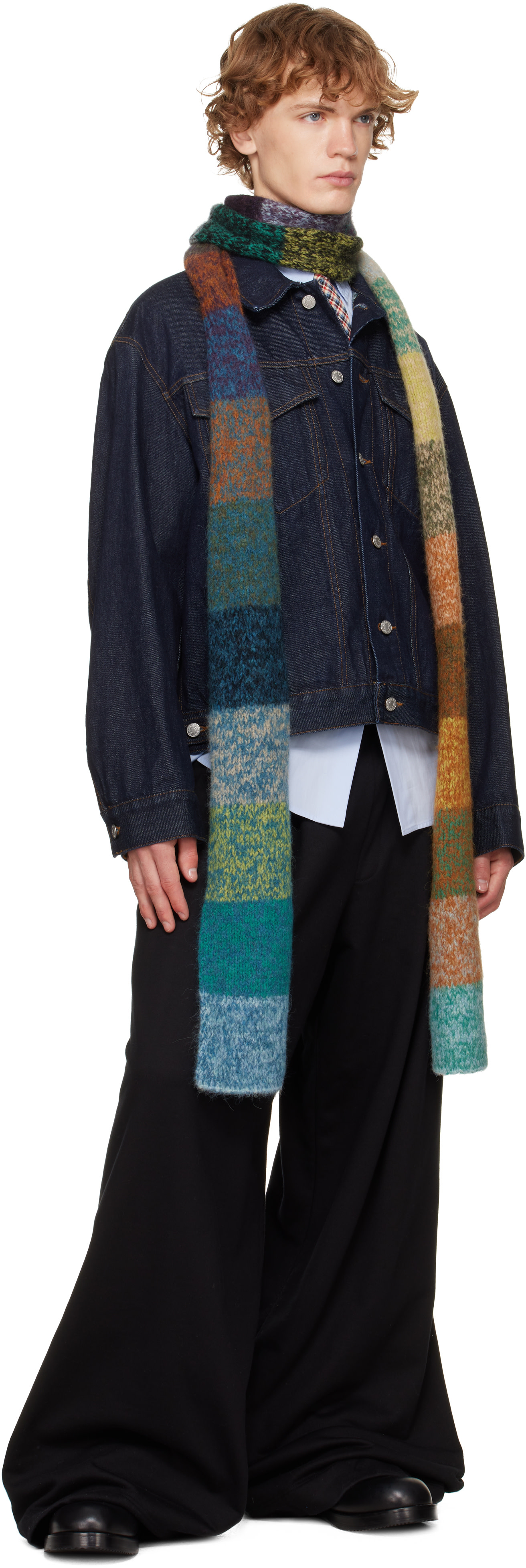Dries Van Noten - Multicolor Alpaca Scarf