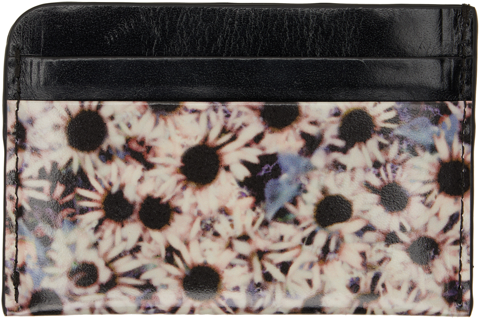 Dries Van Noten - ブラック レザー カードケース