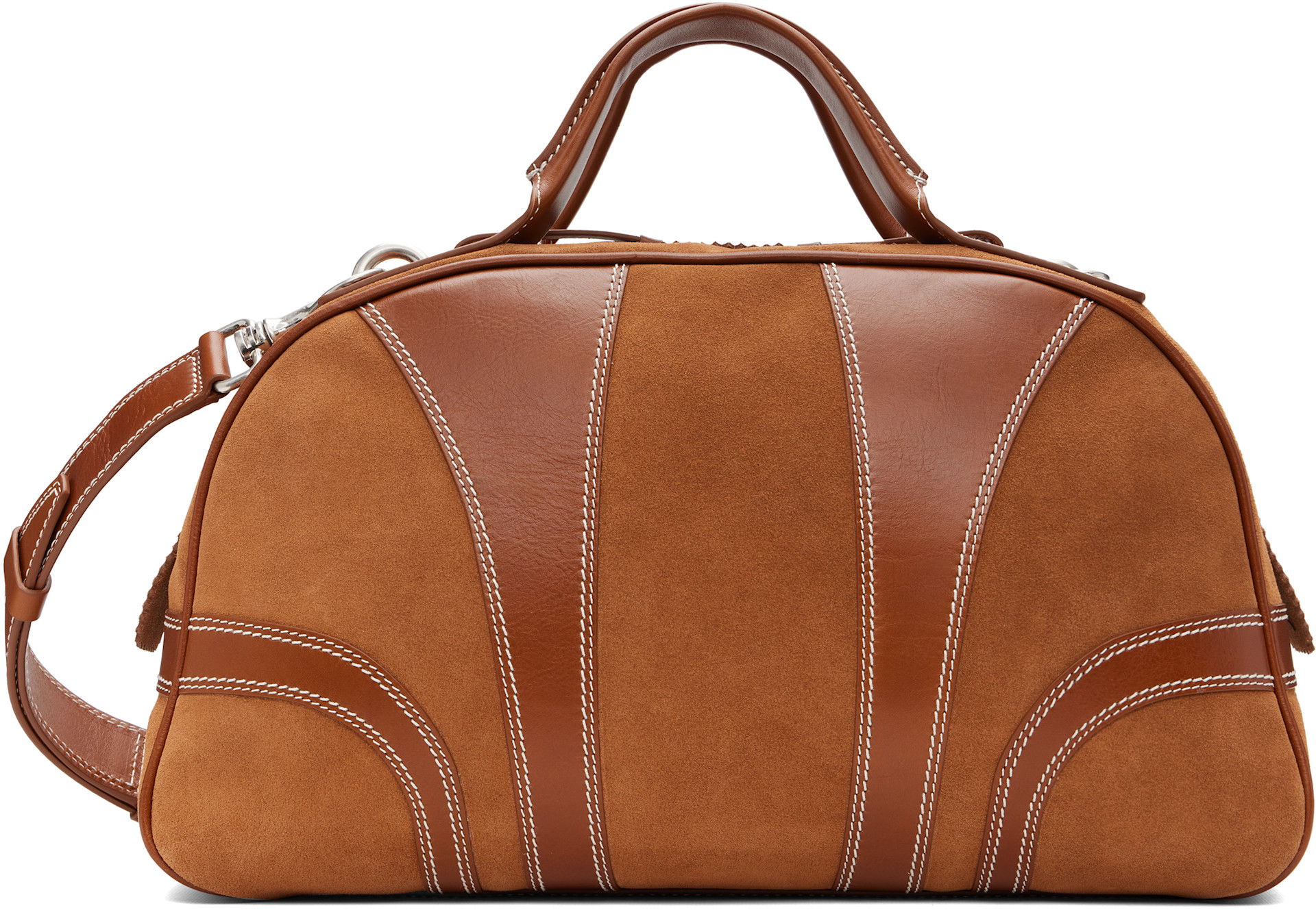 Dries Van Noten - Tan Suede Duffle Bag