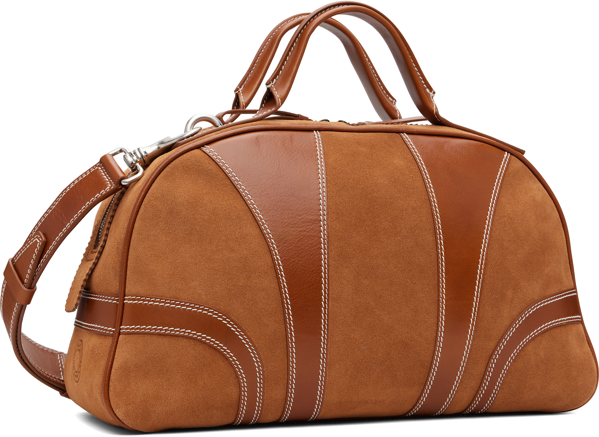 Dries Van Noten - Tan Suede Duffle Bag