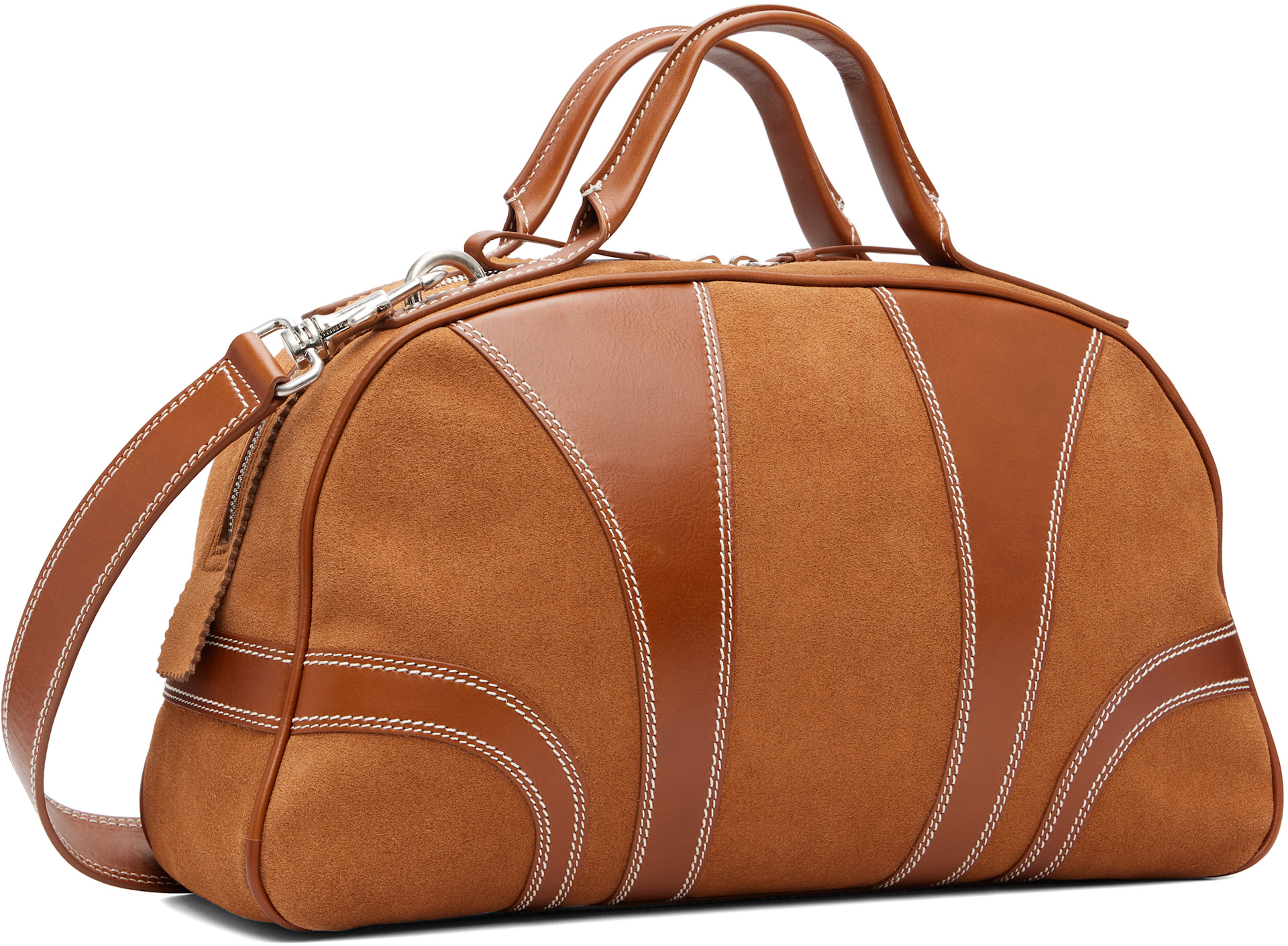 Dries Van Noten - Tan Suede Duffle Bag