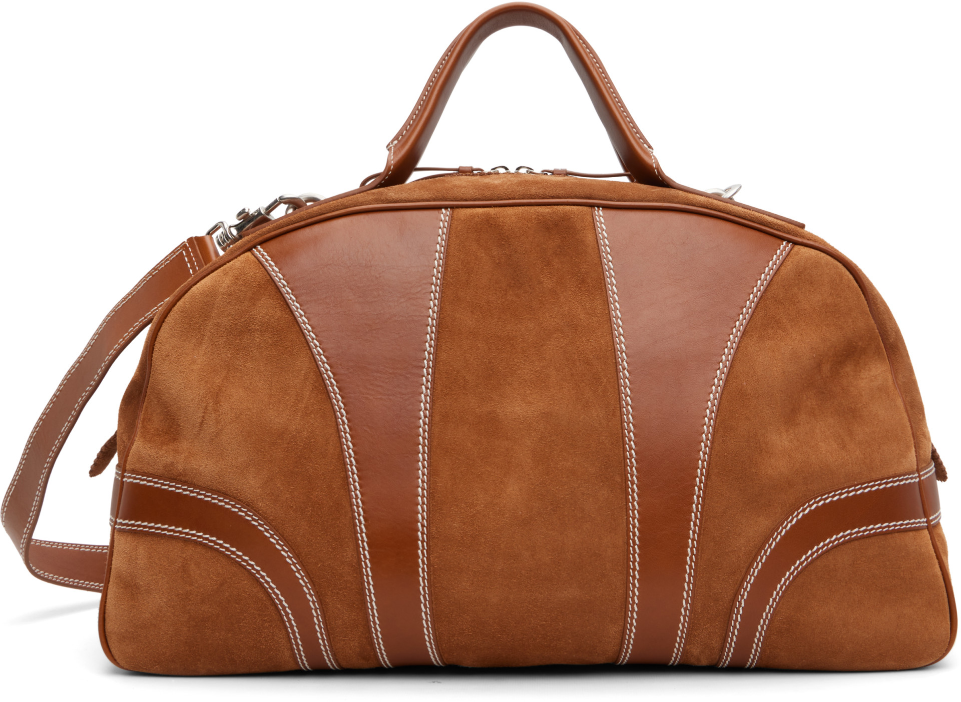 Dries Van Noten - Tan Suede Duffle Bag