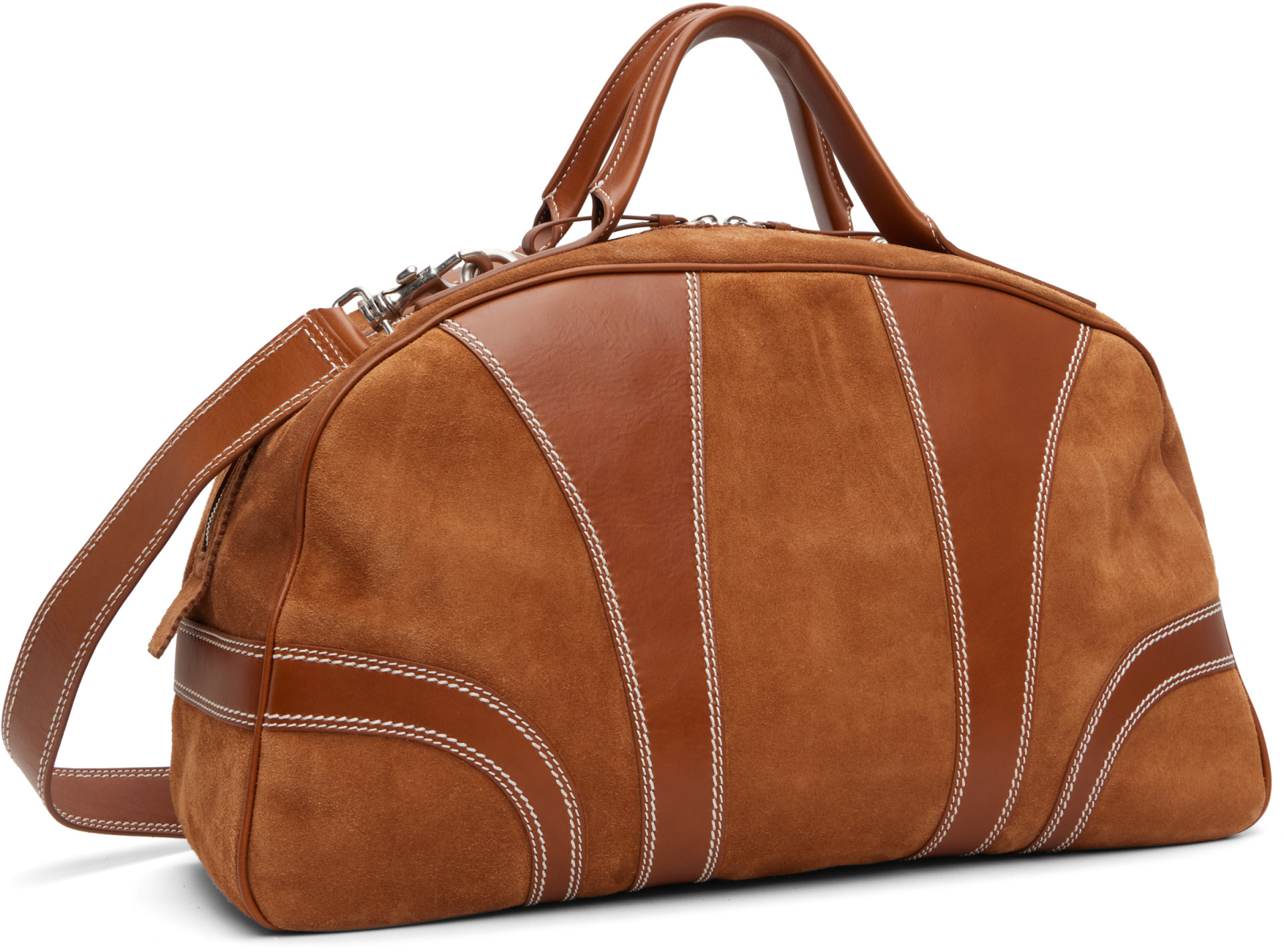 Dries Van Noten - Tan Suede Duffle Bag