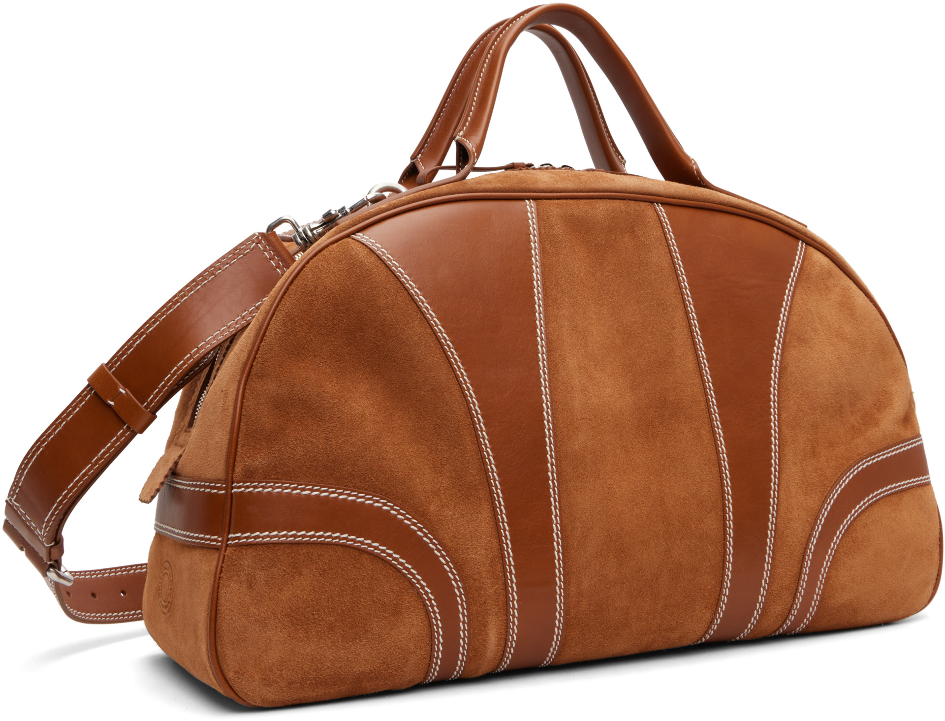 Dries Van Noten - Tan Suede Duffle Bag