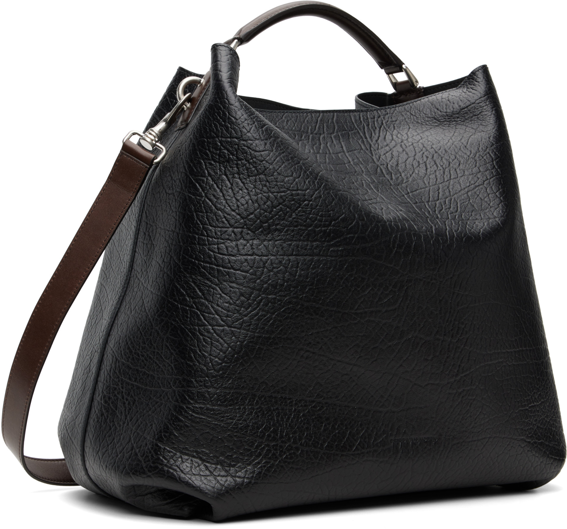 Dries Van Noten - Black Leather Sling Bag