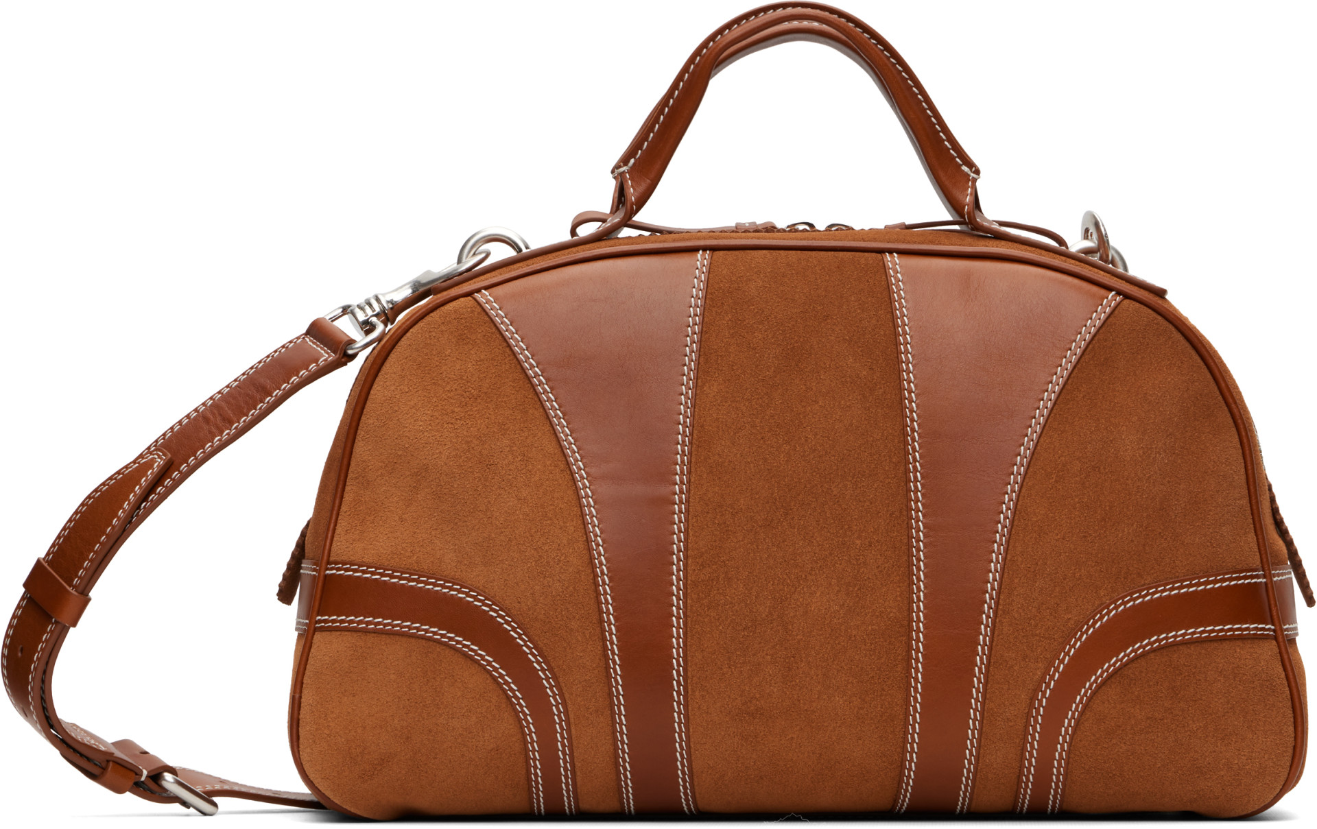 Dries Van Noten - Tan Suede Duffle Bag