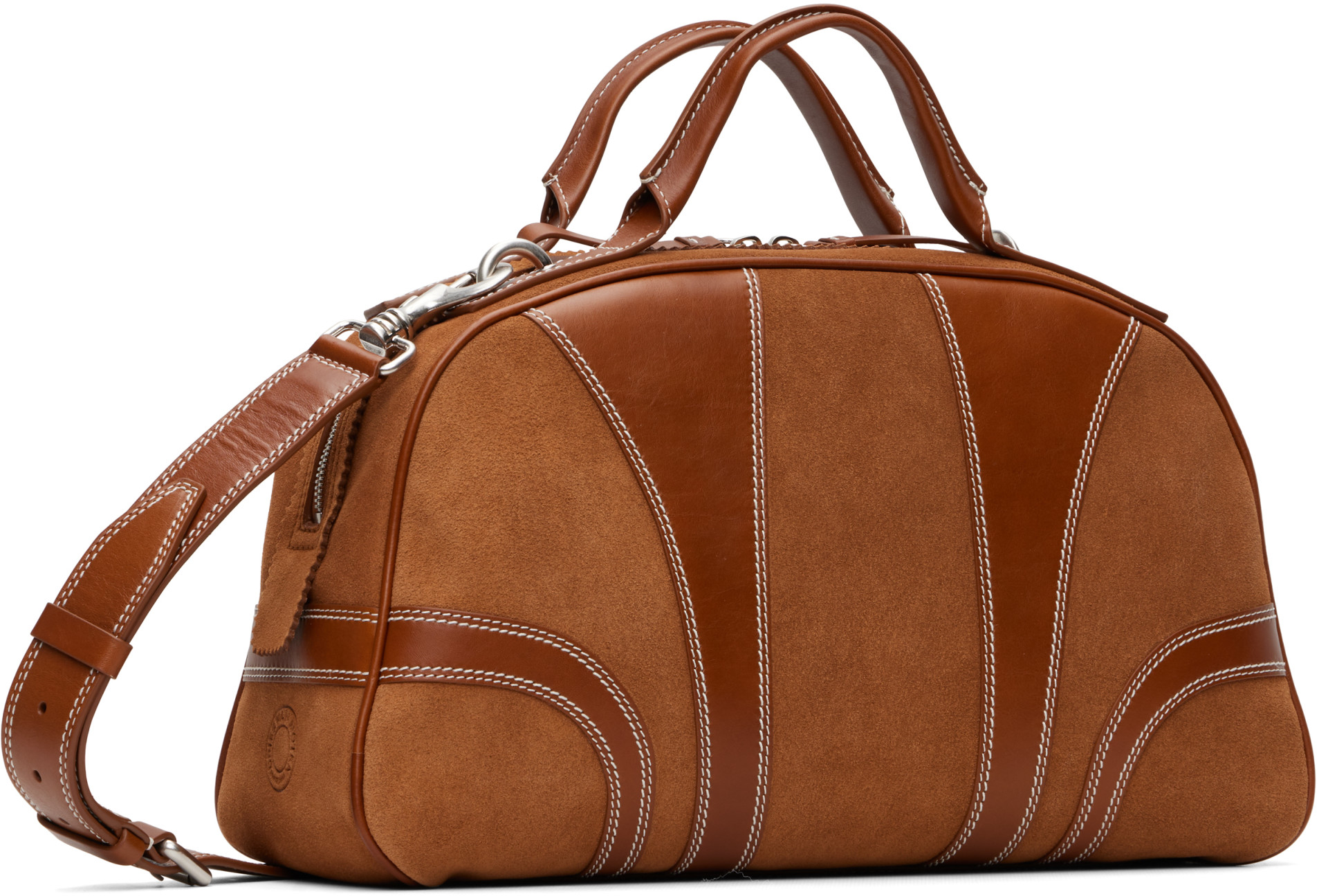 Dries Van Noten - Tan Suede Duffle Bag