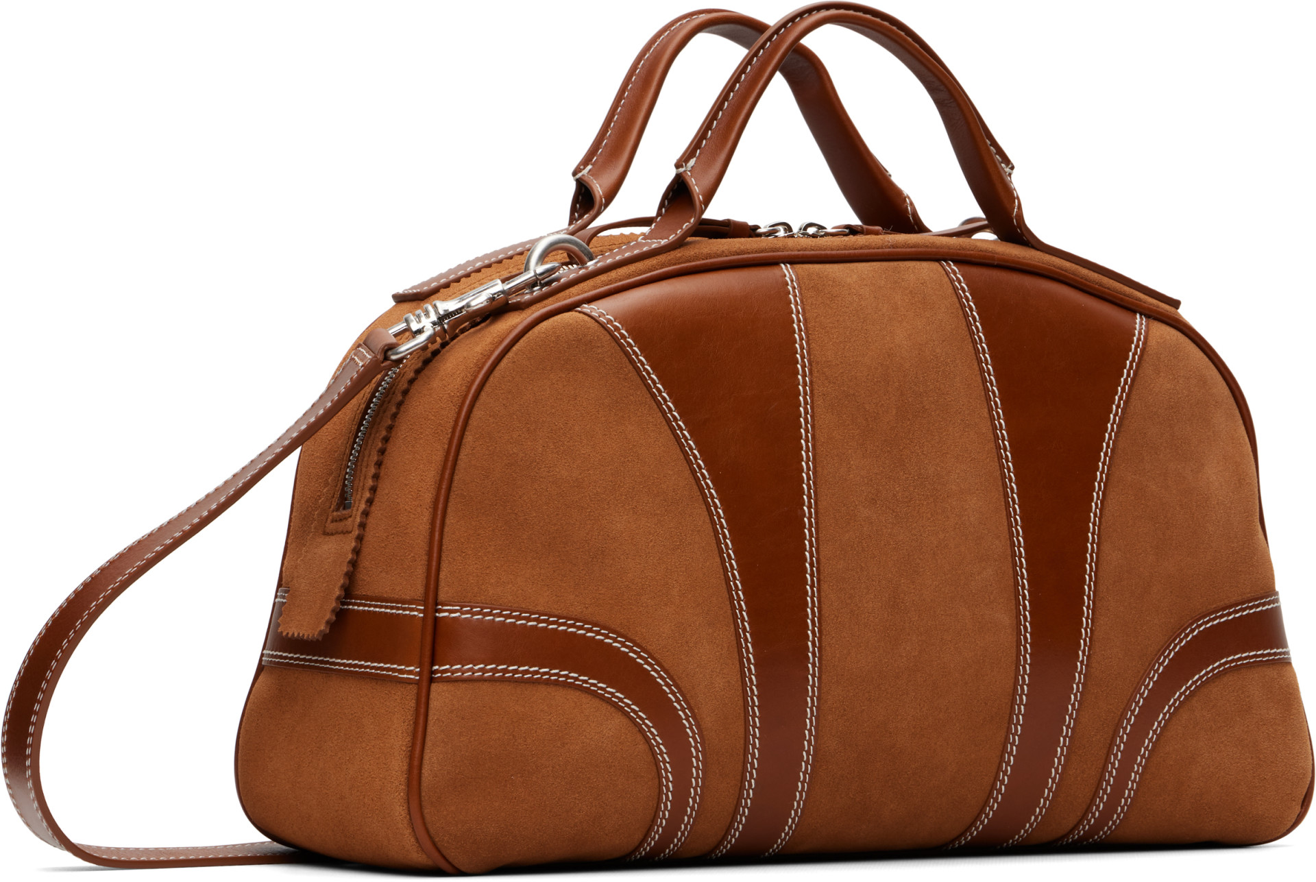 Dries Van Noten - Tan Suede Duffle Bag