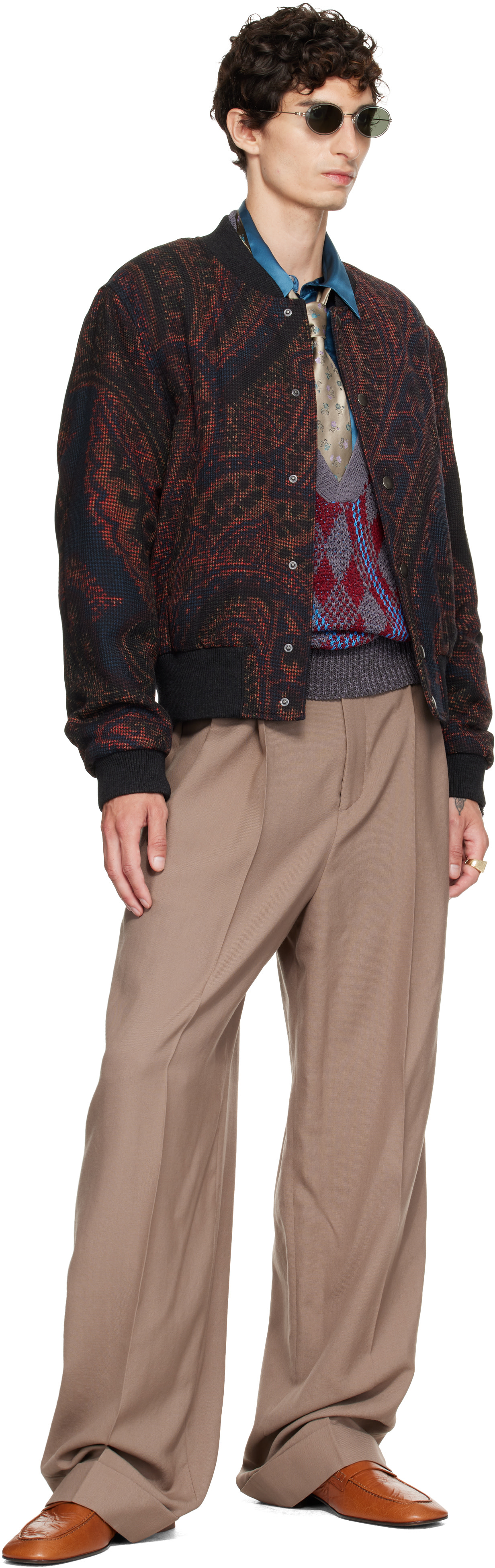 Dries Van Noten - Navy Wool Bomber Jacket