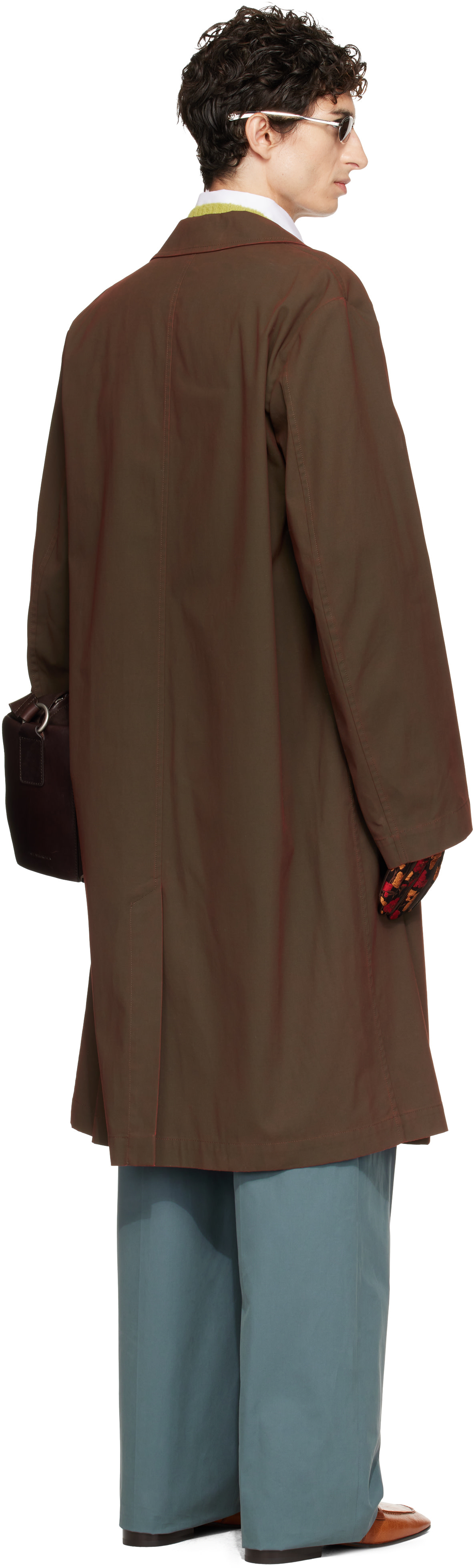Dries Van Noten - Brown Cotton Coat