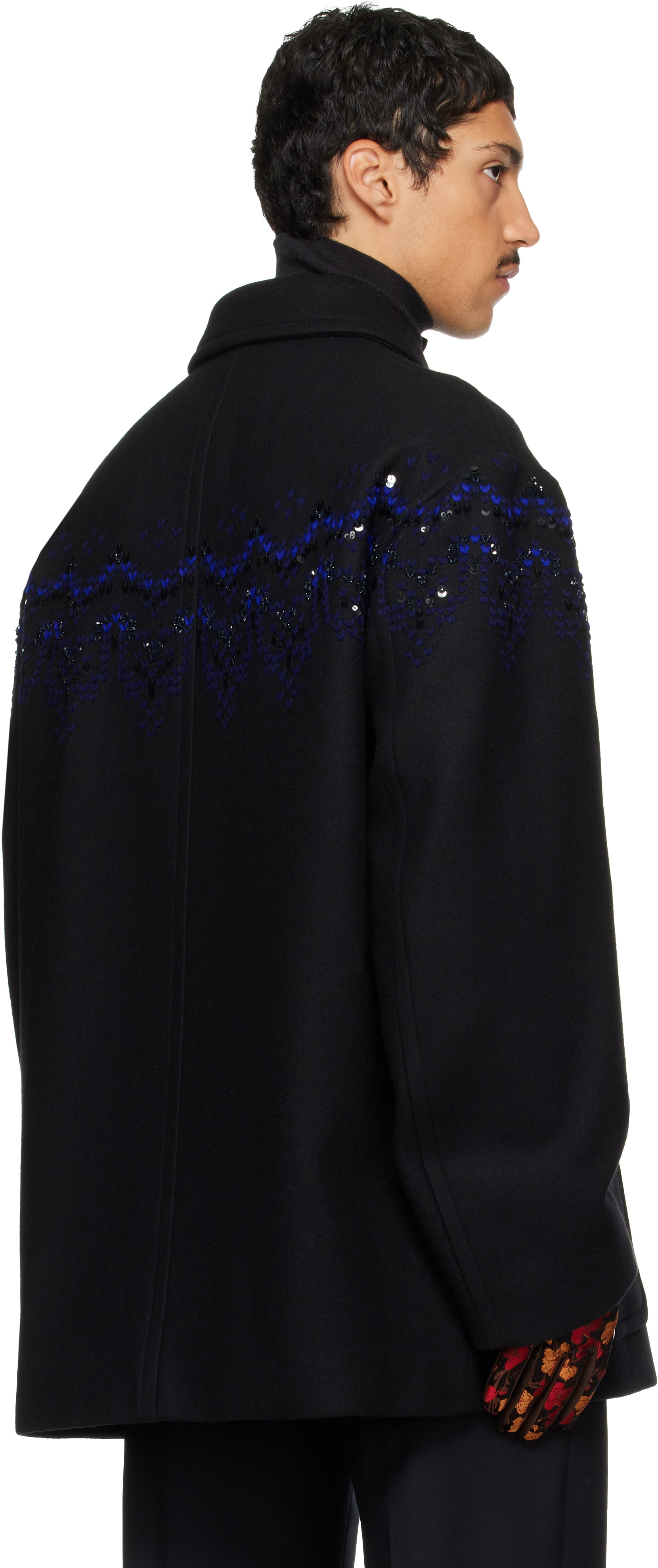 Dries Van Noten - Black Wool Coat