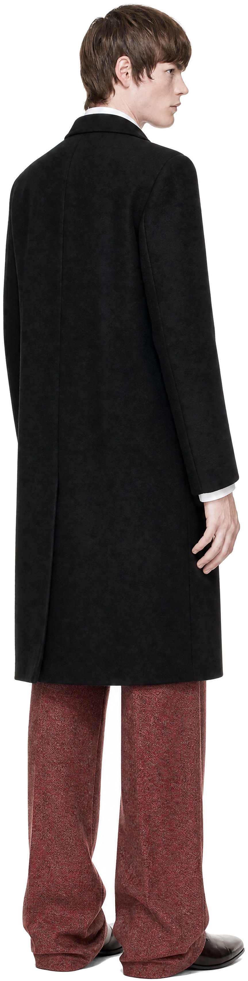 Dries Van Noten - ブラック ウール コート