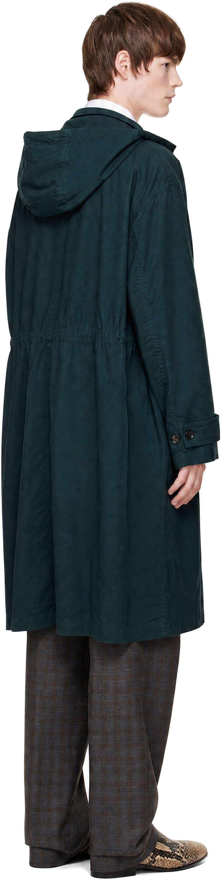 Dries Van Noten - Blue Cotton Coat