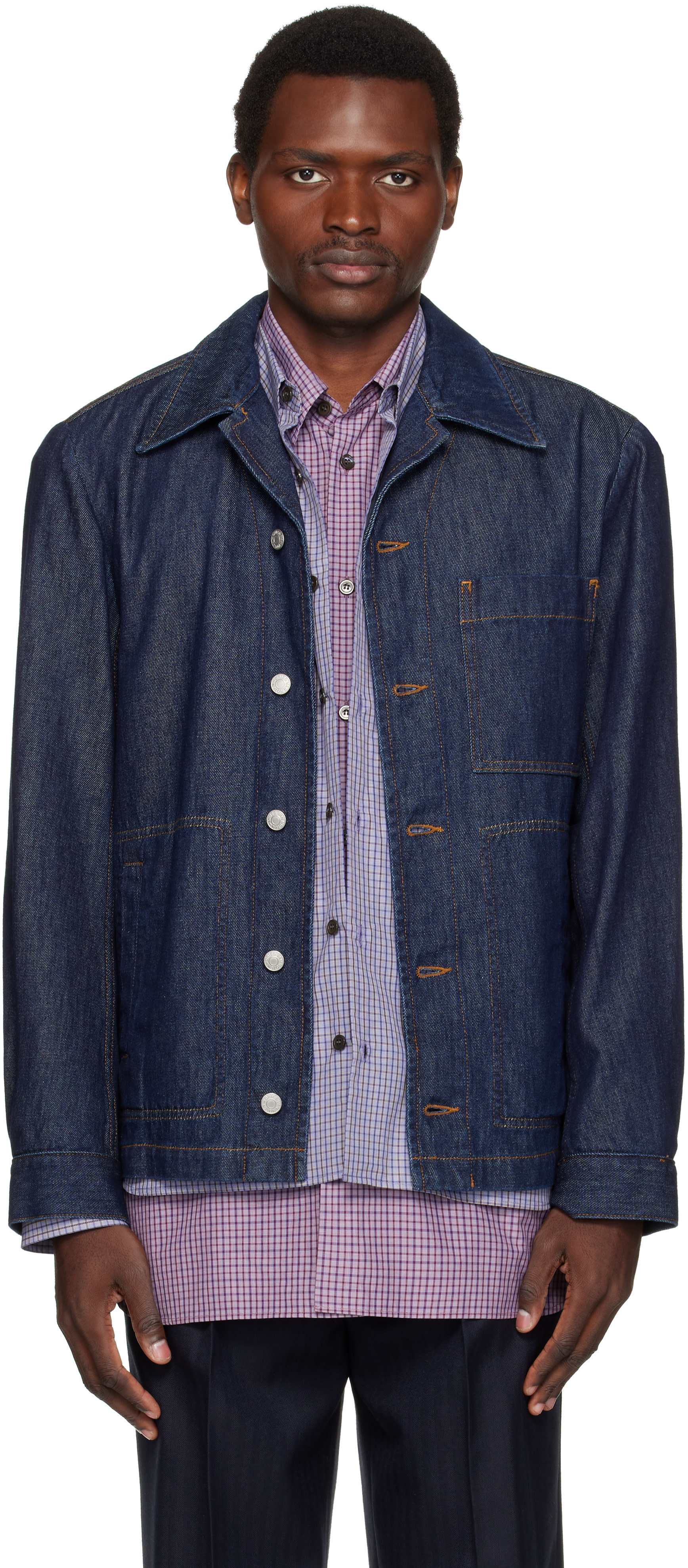 Dries Van Noten - Indigo Cotton Denim Jacket