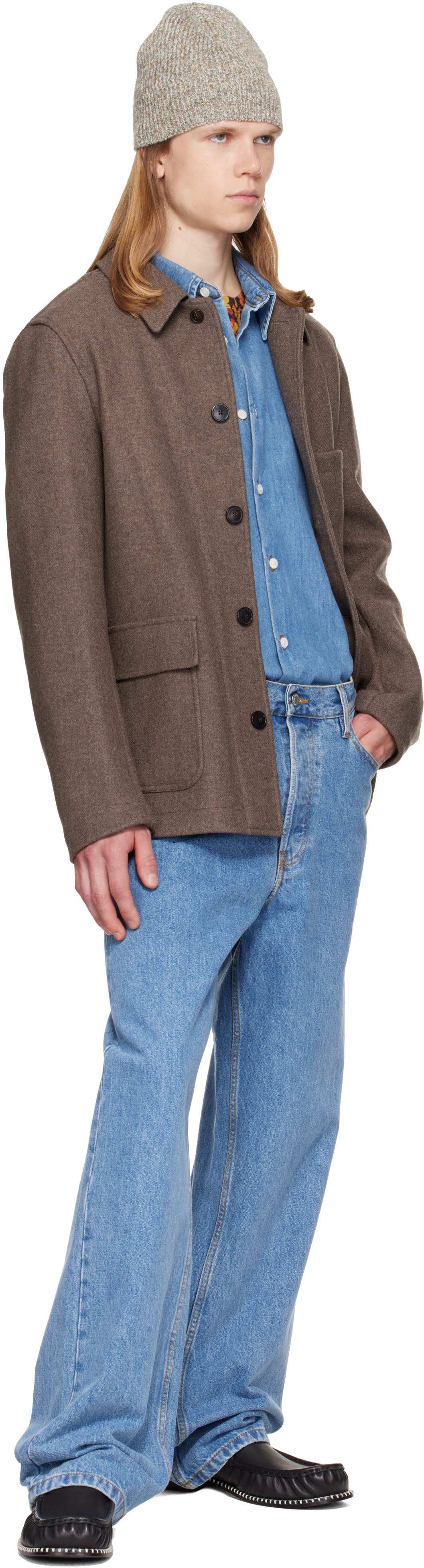Dries Van Noten - Taupe Wool Melton Jacket