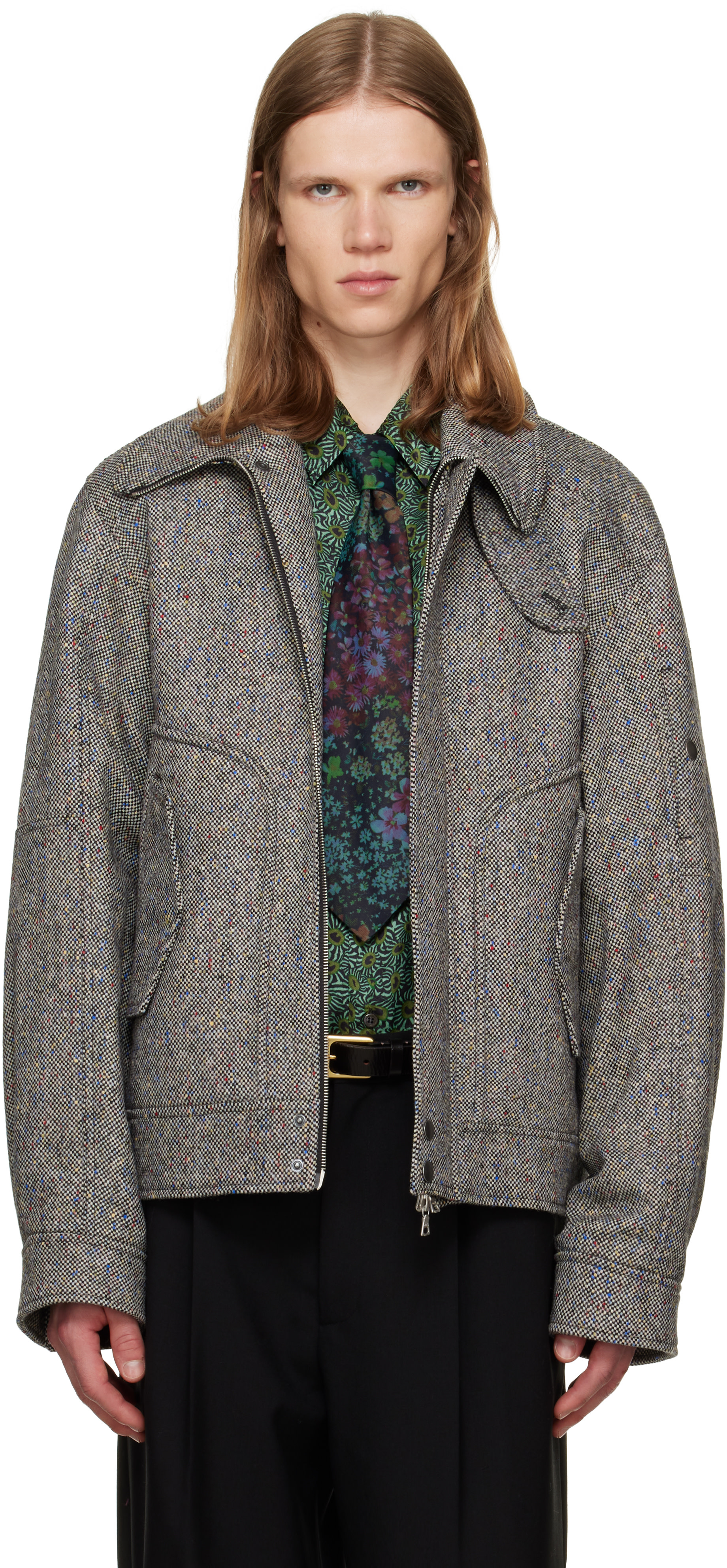 Dries Van Noten - Gray Wool Jacket