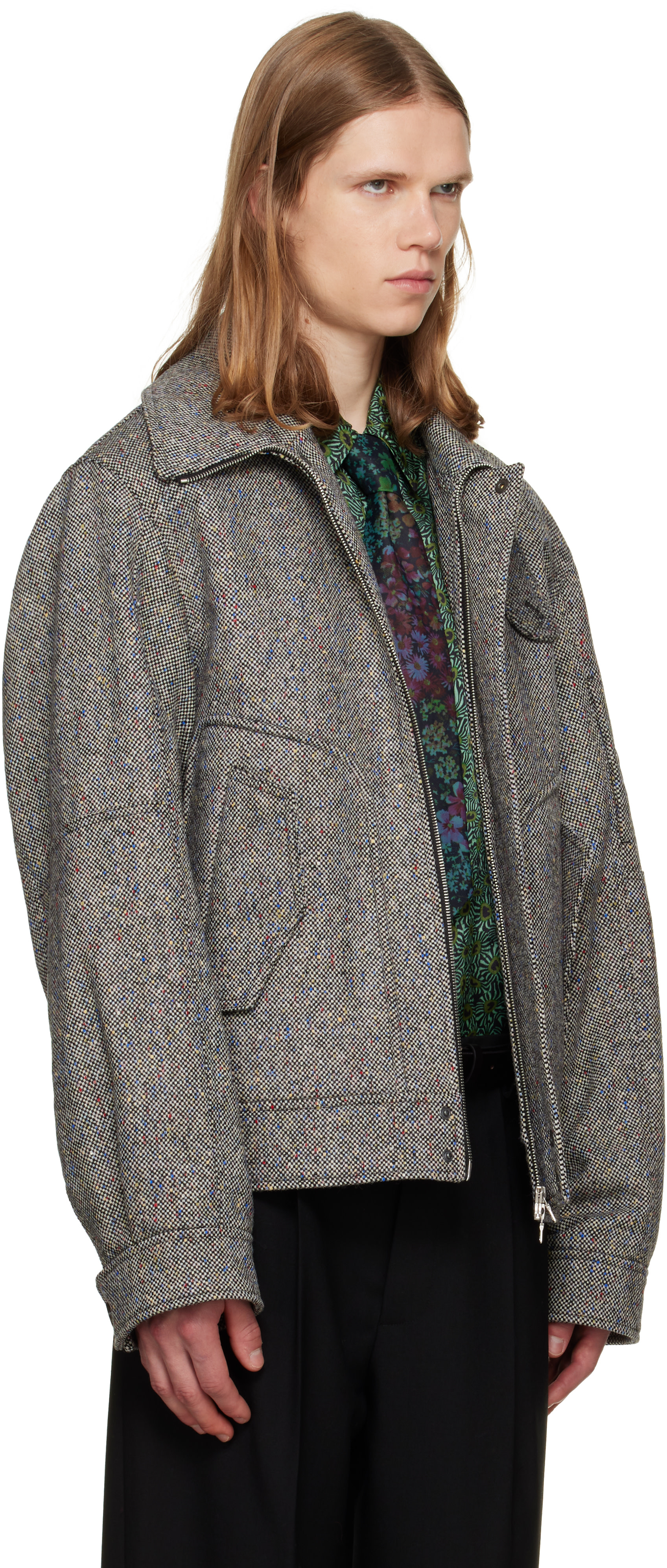 Dries Van Noten - Gray Wool Jacket