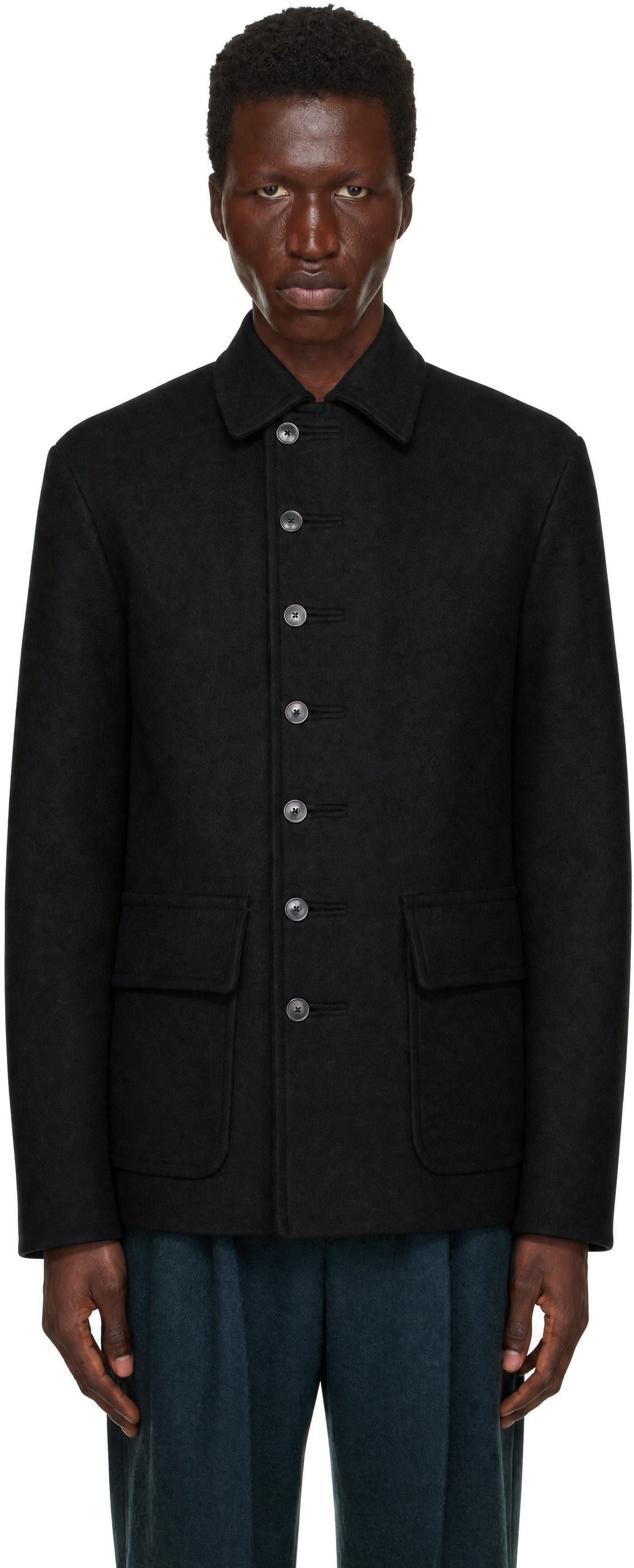 Dries Van Noten - Black Wool Jacket