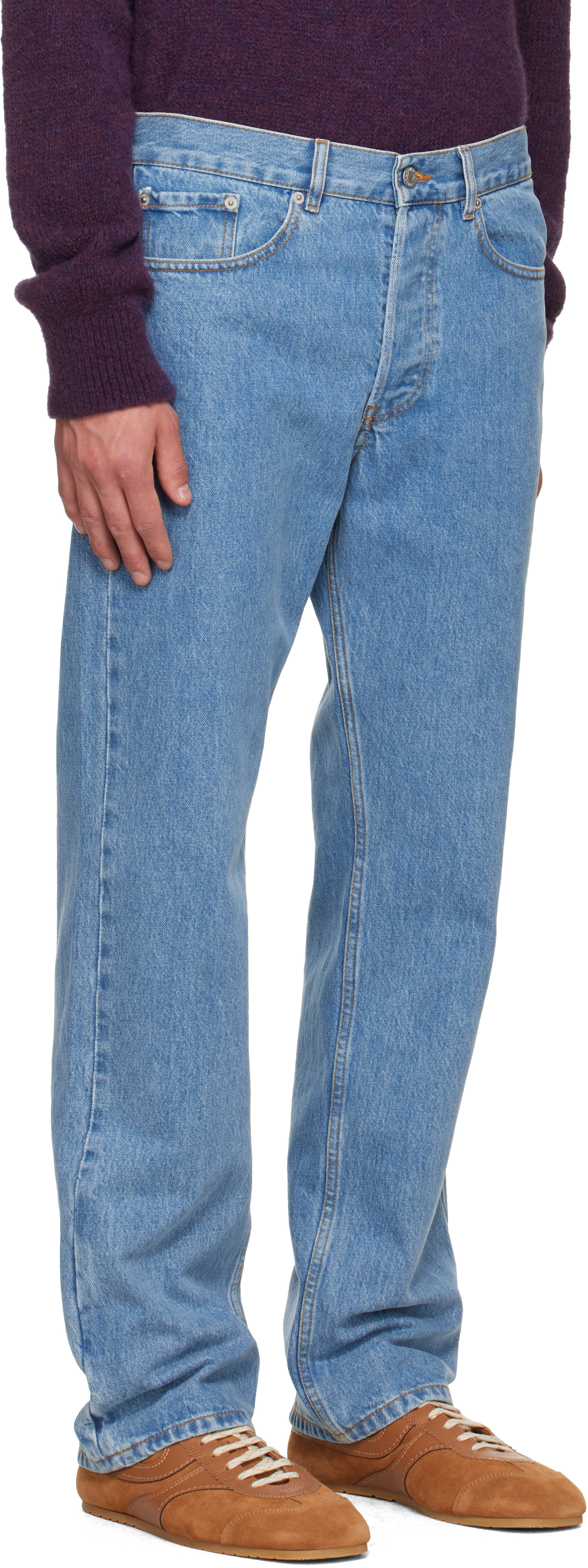 Dries Van Noten - Jean droit bleu