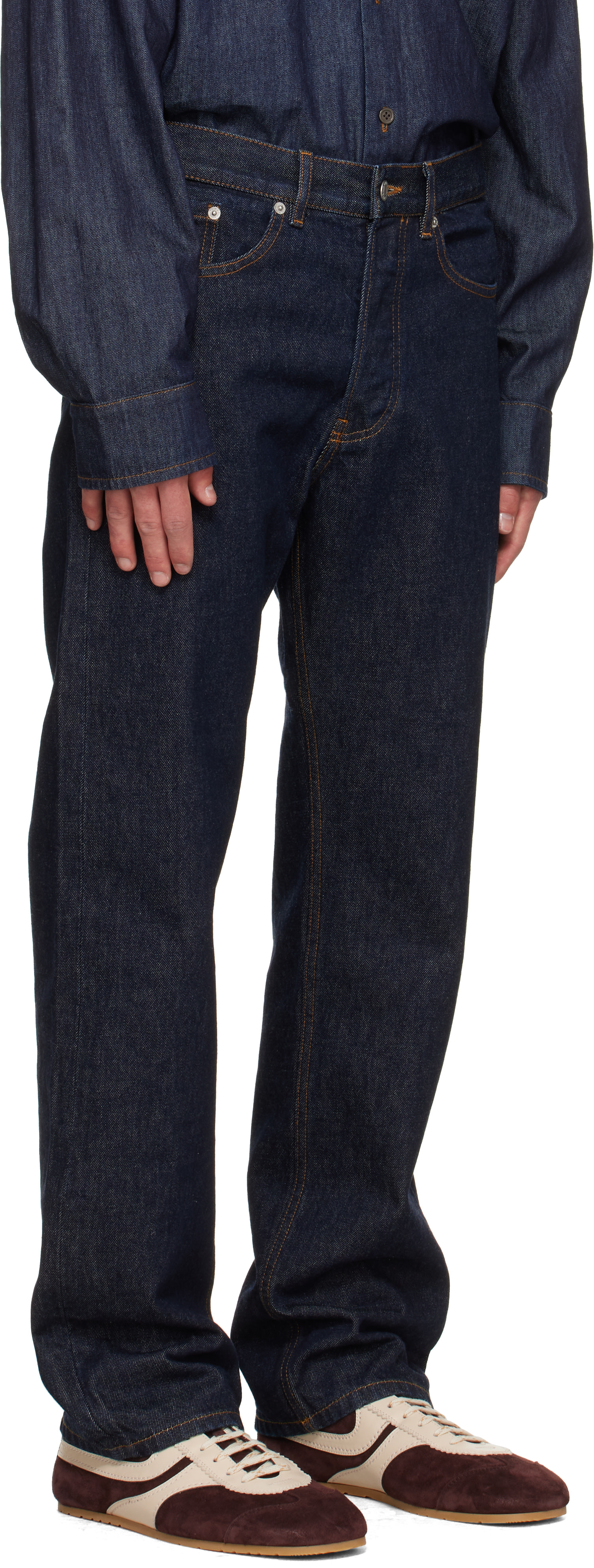 Dries Van Noten - Jean droit bleu