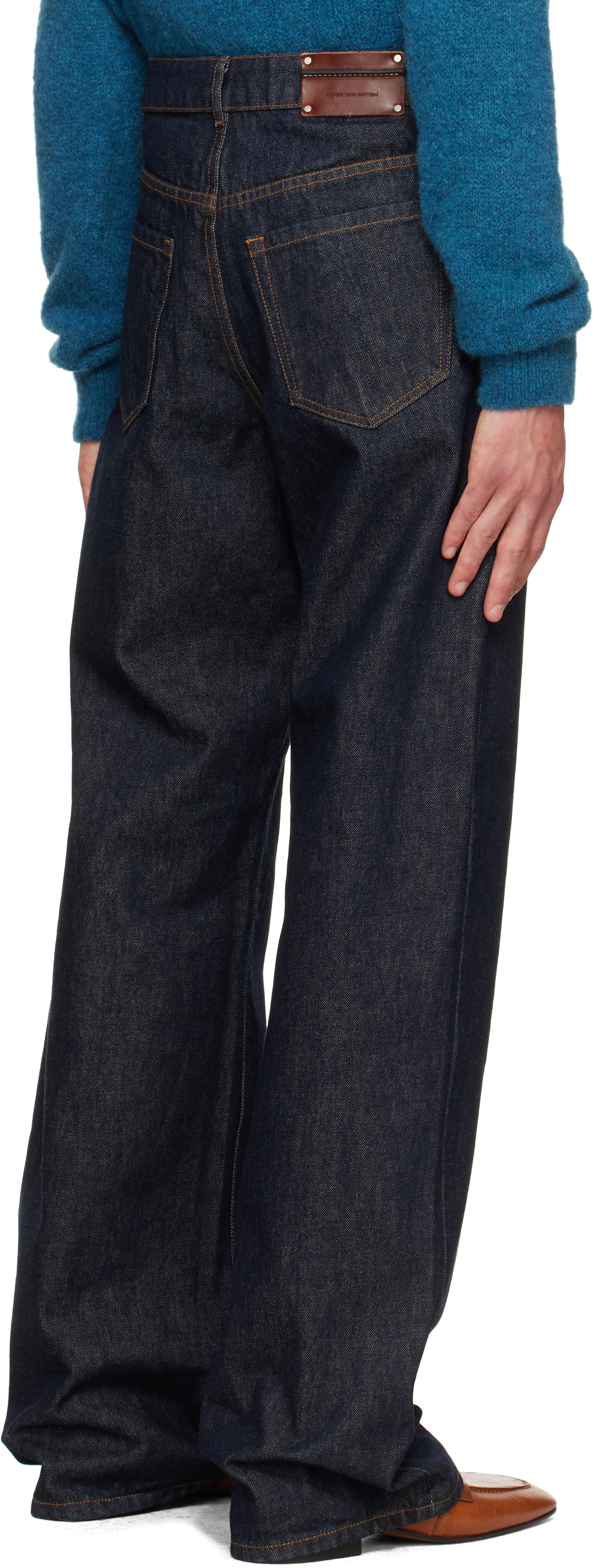 Dries Van Noten - Jean décontracté bleu