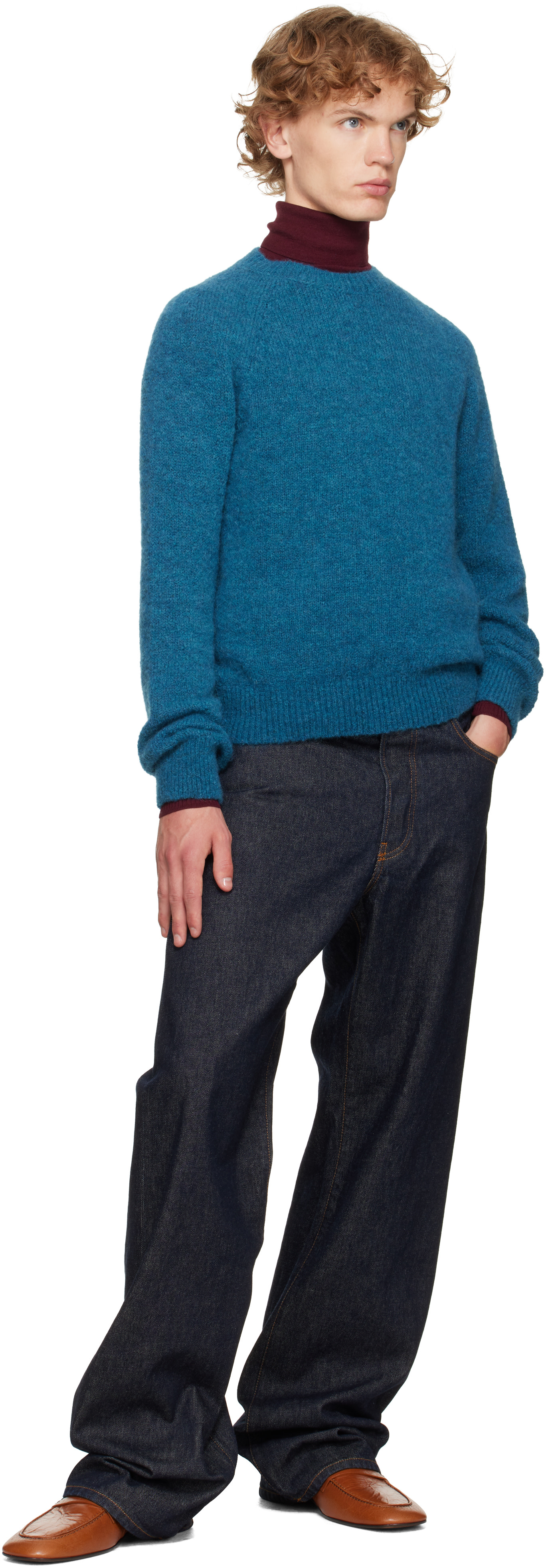 Dries Van Noten - Jean décontracté bleu