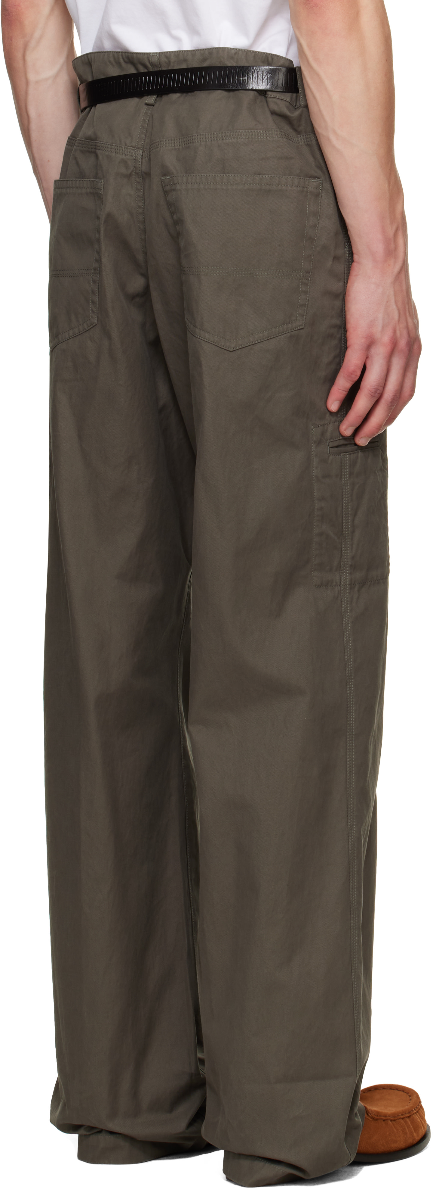 Dries Van Noten: Khaki Four-Pocket Trousers | SSENSE