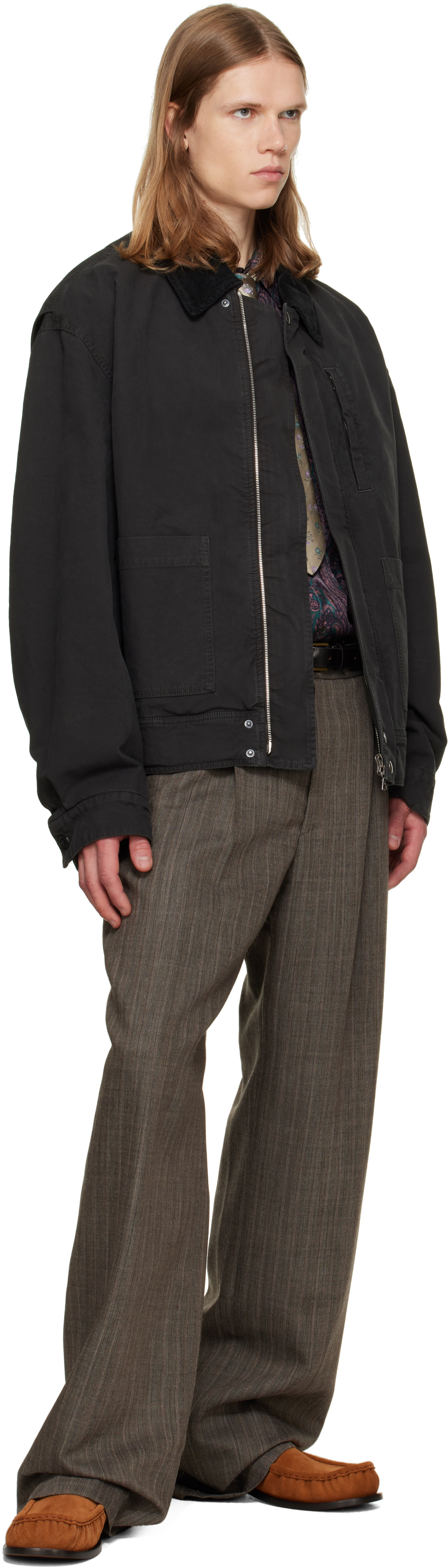 Dries Van Noten - Gray Pleated Trousers