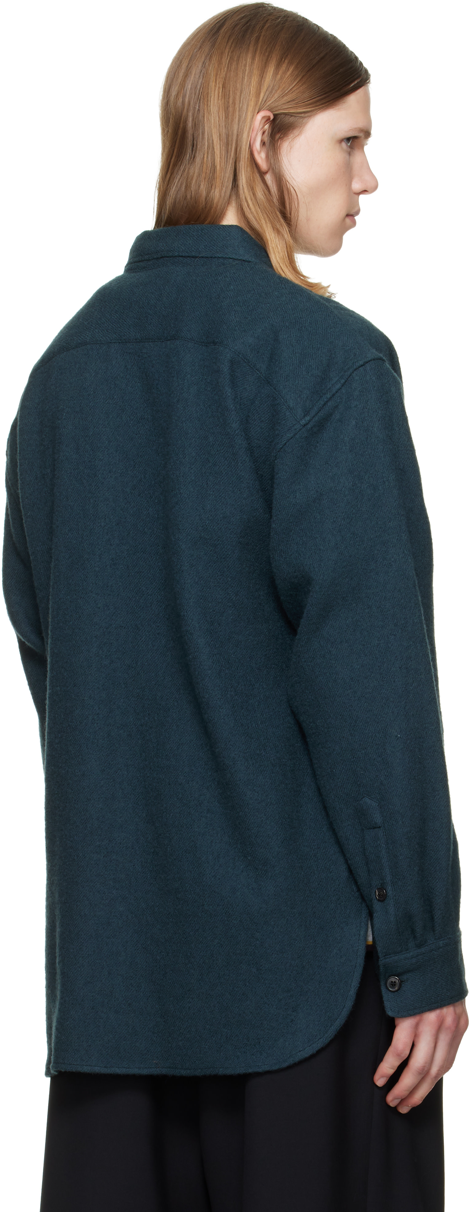 Dries Van Noten - Green Wool Overshirt