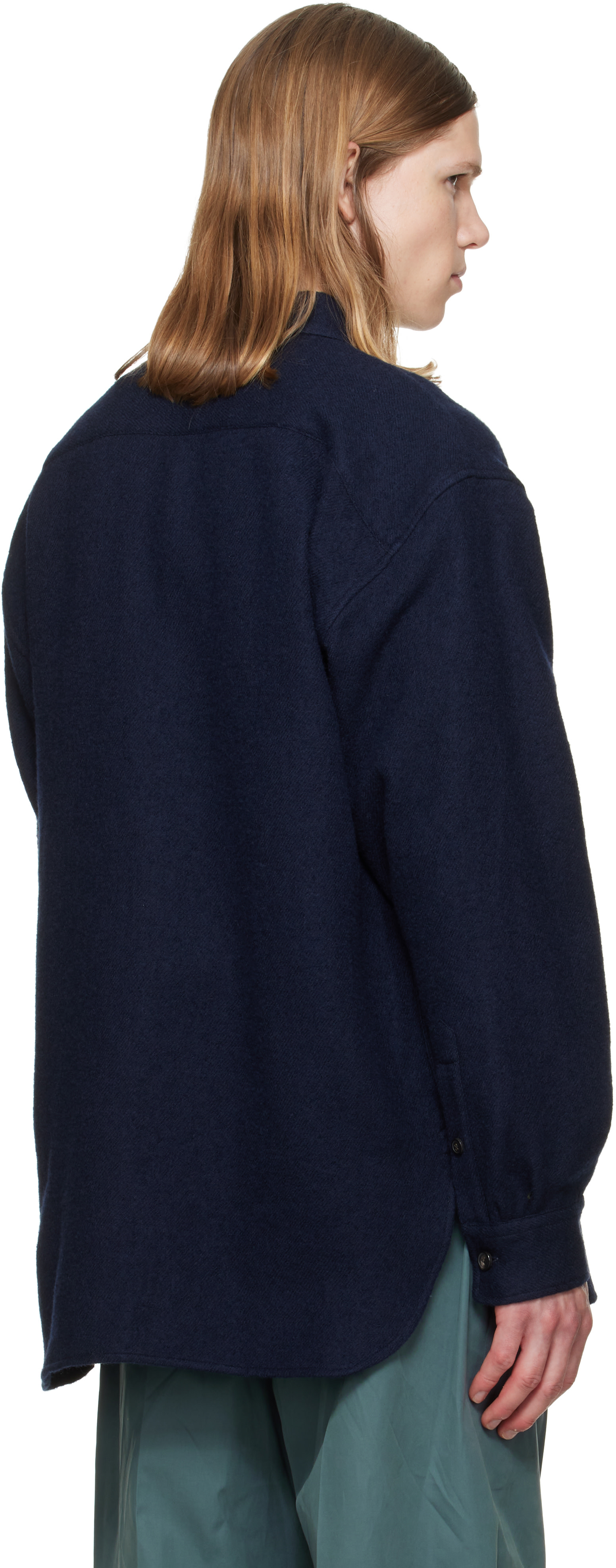 Dries Van Noten - Navy Wool Overshirt