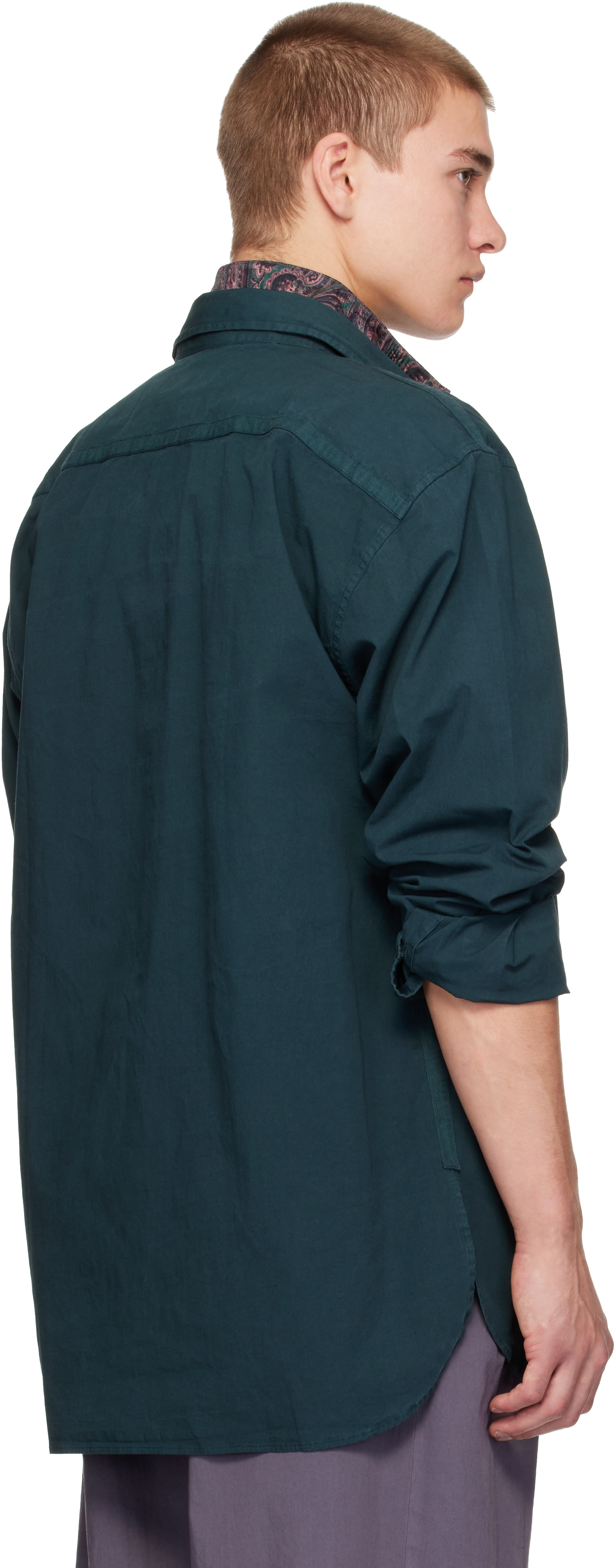 Dries Van Noten - Green Poplin Shirt