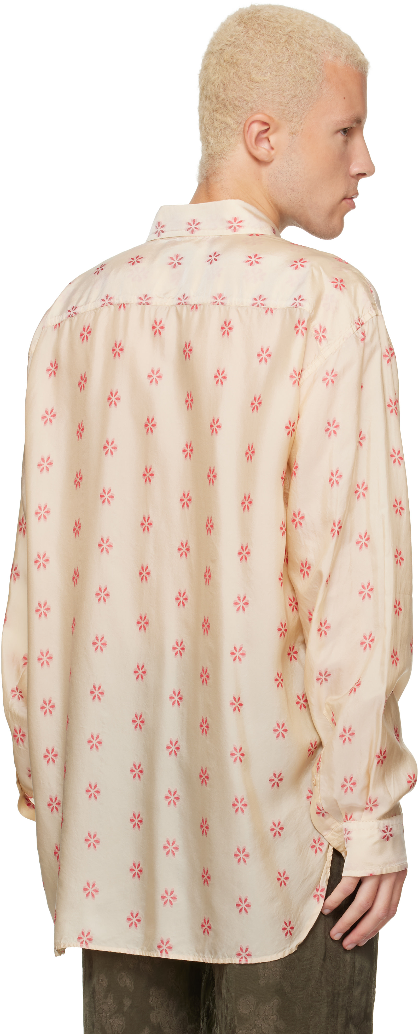Dries Van Noten: Off-White Loose Jacquard Shirt | SSENSE Canada