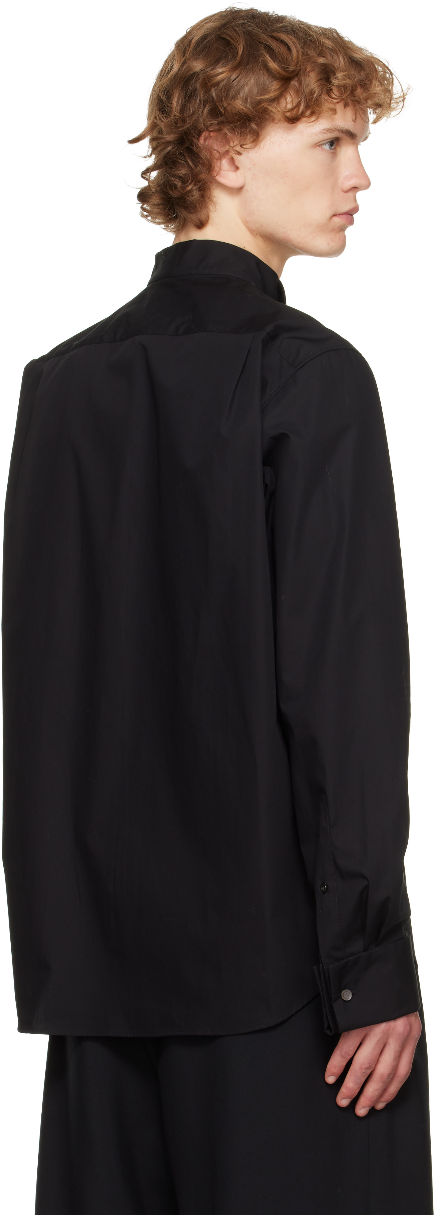 Dries Van Noten: ブラック コットン シャツ | SSENSE 日本