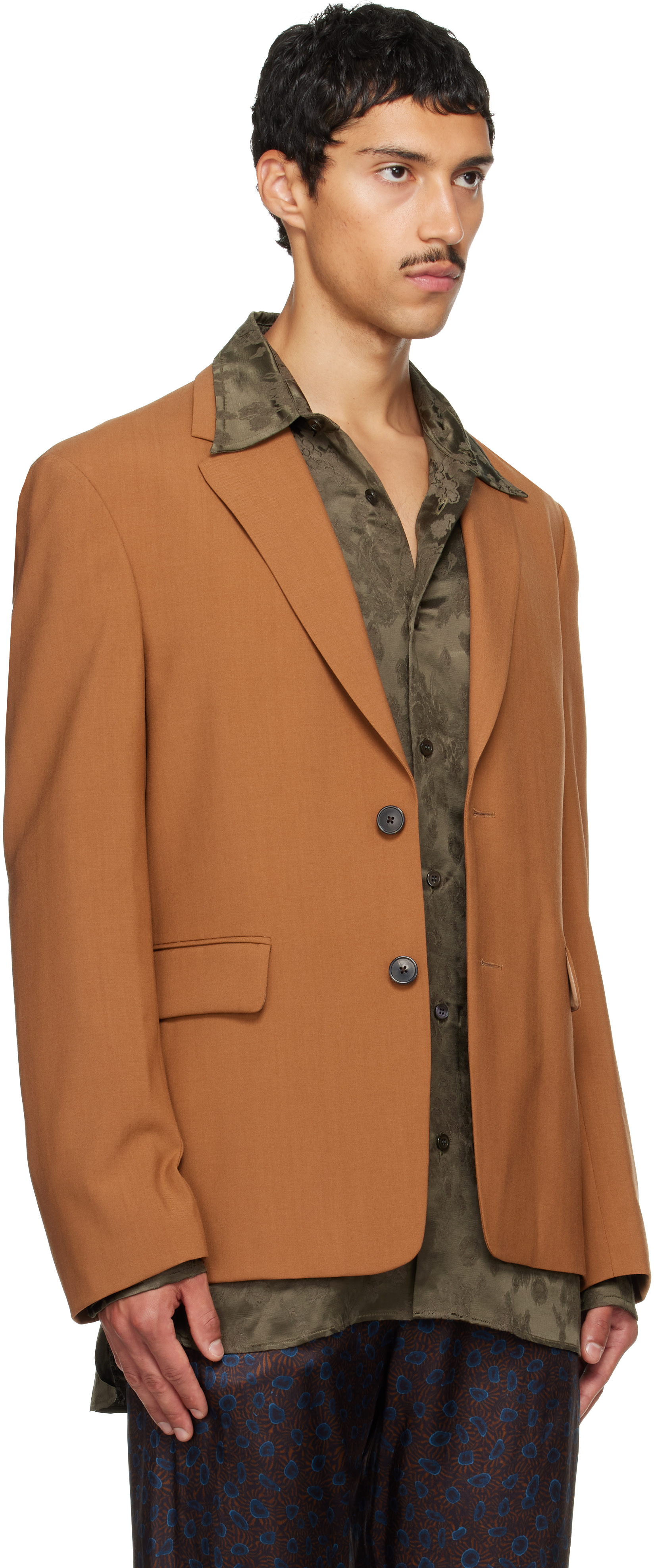 Dries Van Noten - Tan Wool Blazer