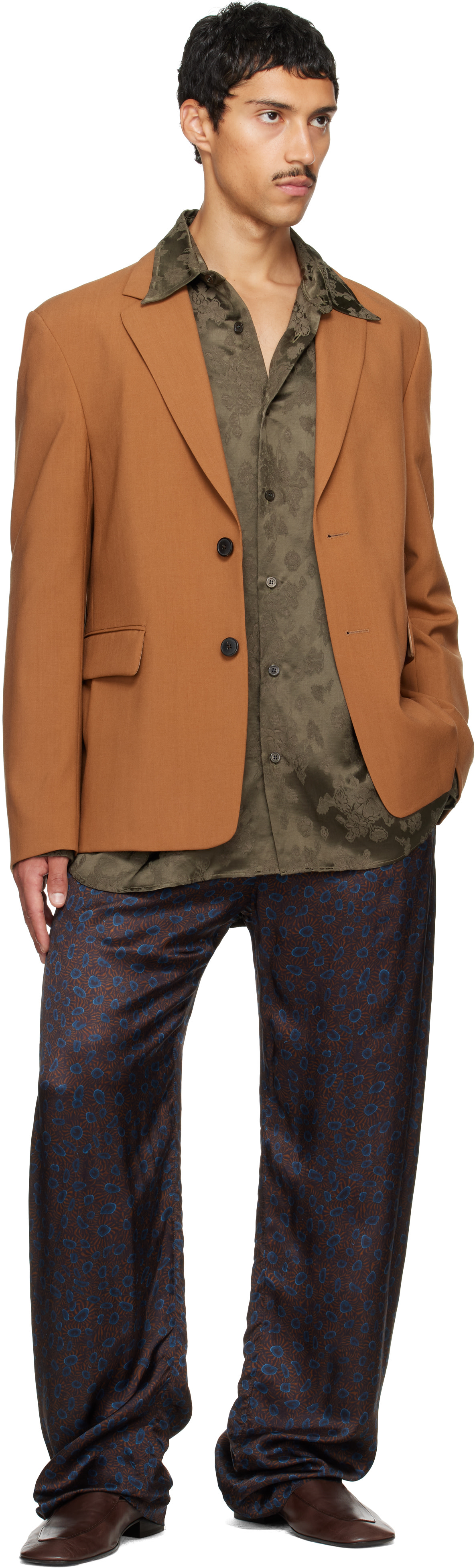 Dries Van Noten - Tan Wool Blazer