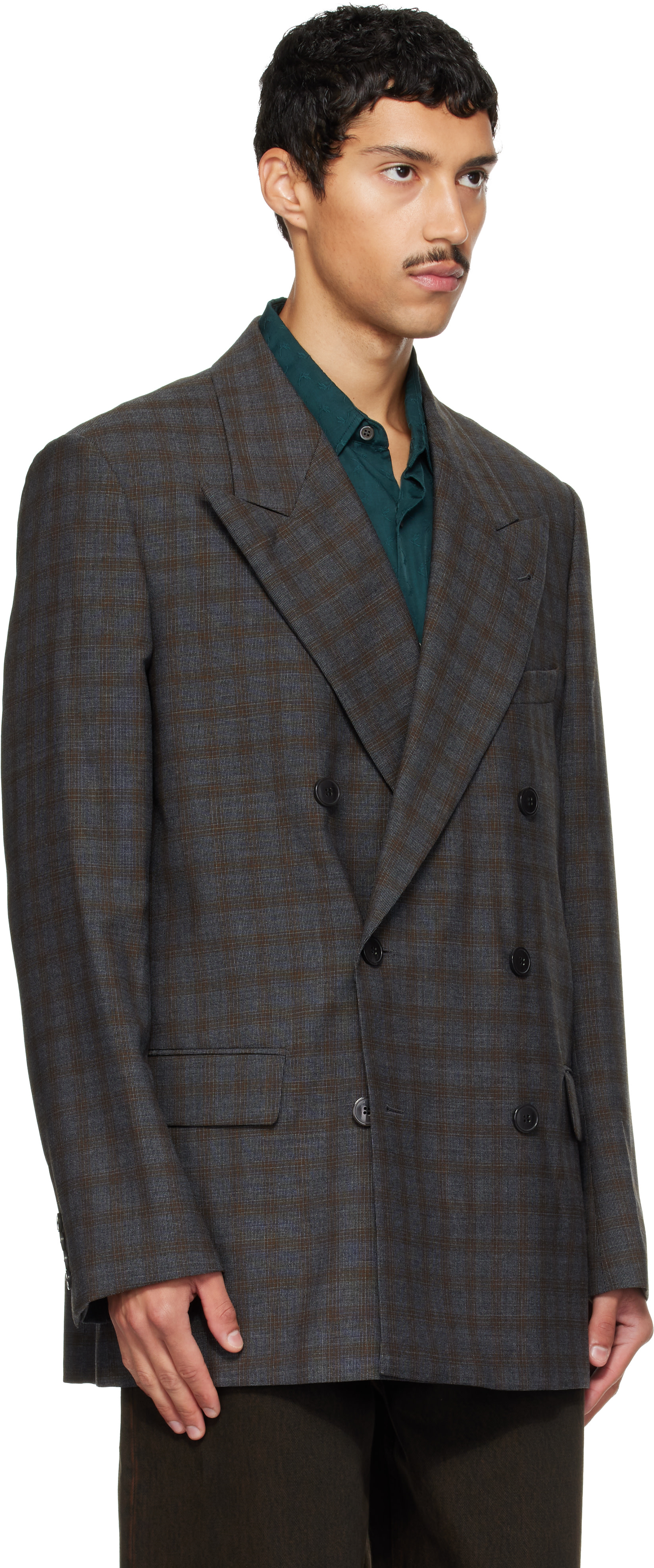 Dries Van Noten - Brown Oversized Wool Blazer