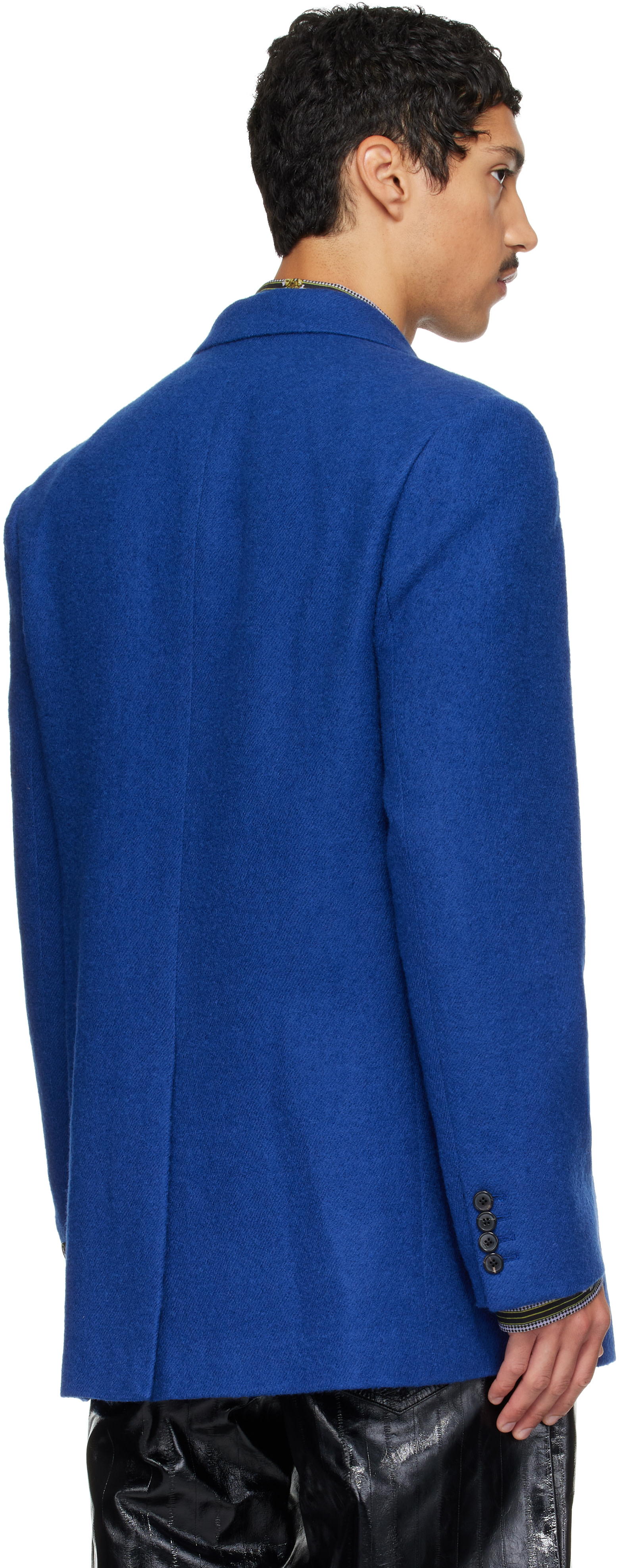 Dries Van Noten - Blue Oversized Wool Blazer