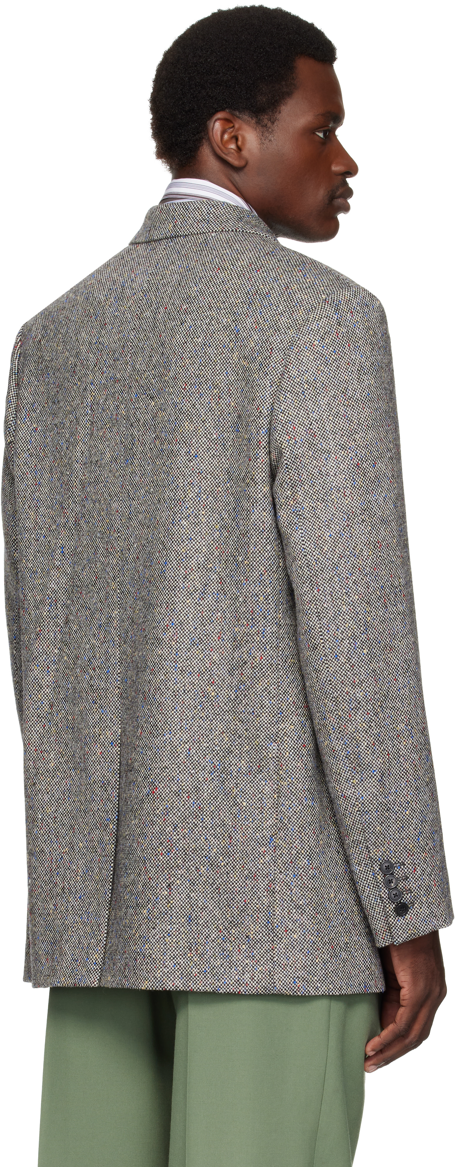 Dries Van Noten - Black & White Wool Blazer