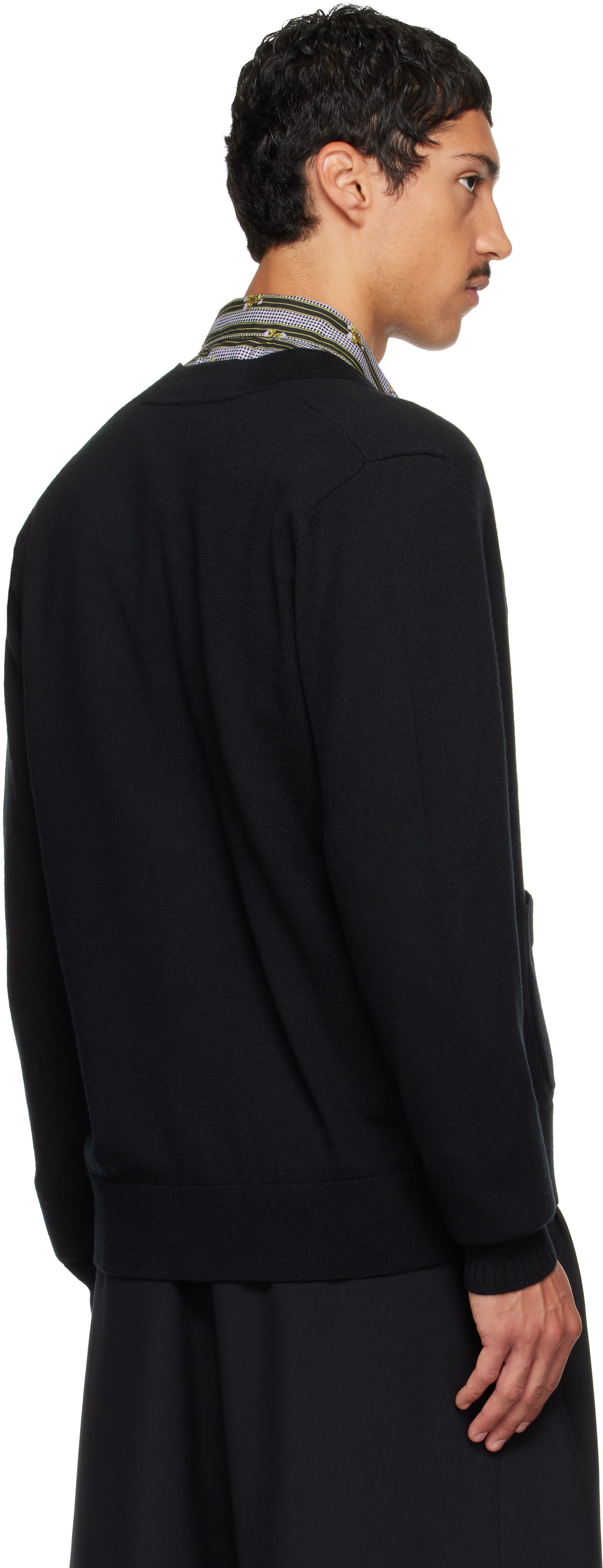 Dries Van Noten - Black Wool Cardigan