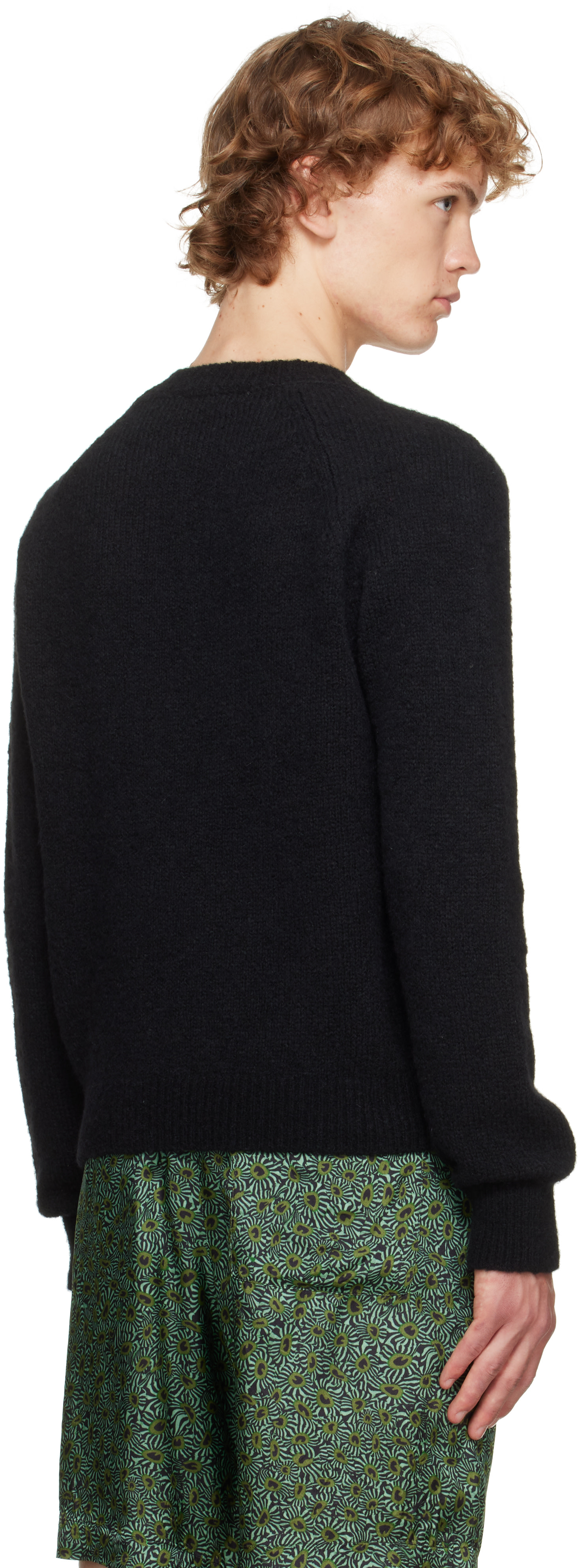Dries Van Noten - Pull noir en alpaga