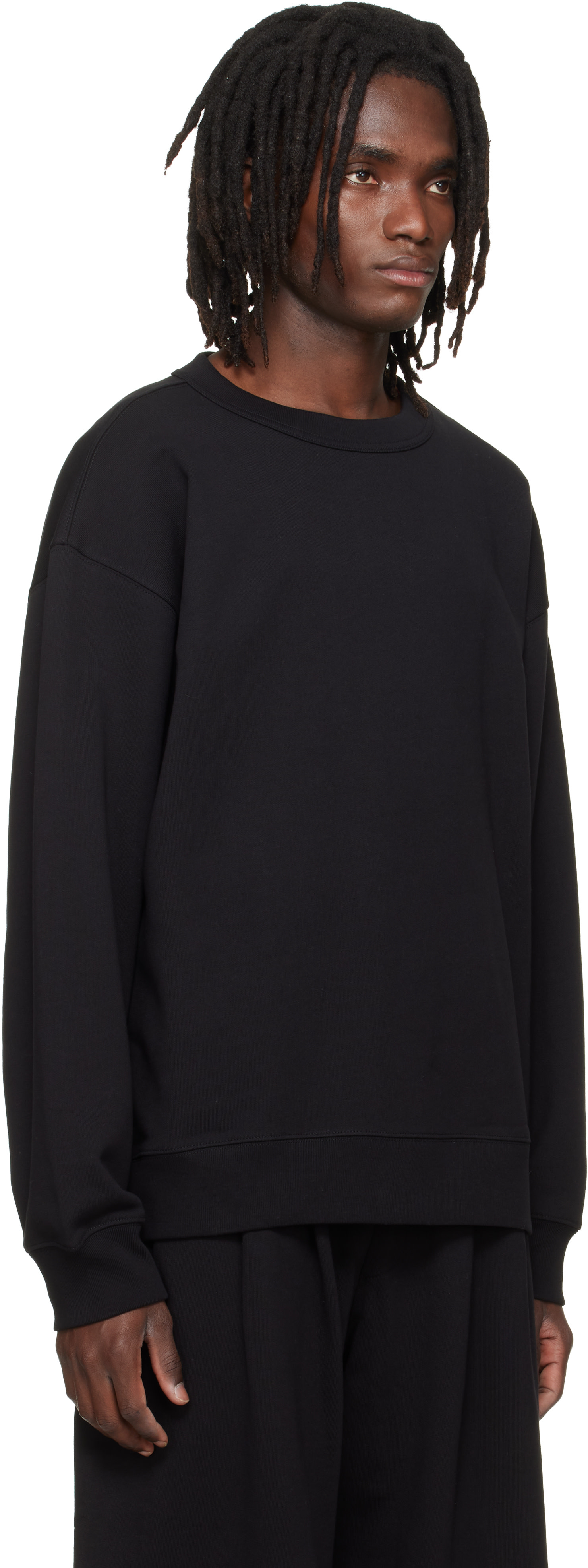 Dries Van Noten - Pull molletonné surdimensionné noir