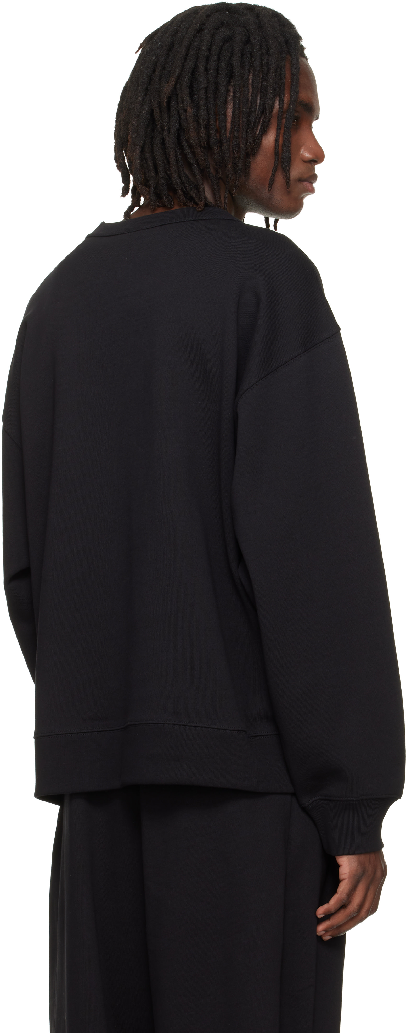 Dries Van Noten - ブラック オーバーサイズ スウェットシャツ